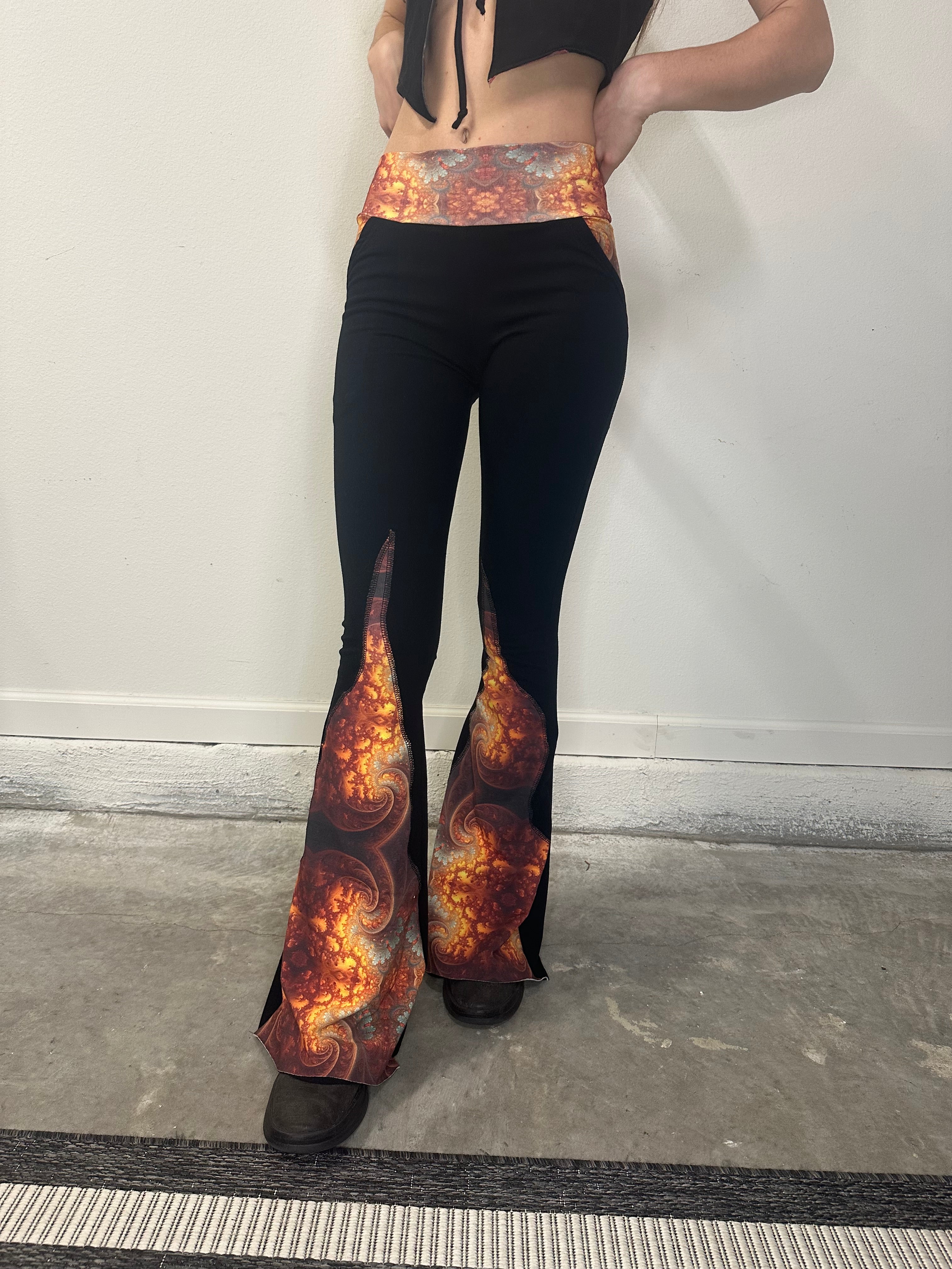 MTO Gilded Supernova Flare Leggings