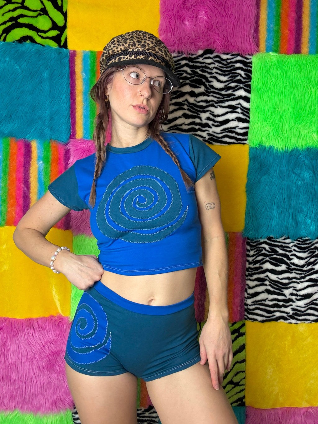 Into the Portal - Mid-rise Shorties (Blue/Dark Blue - RTS)