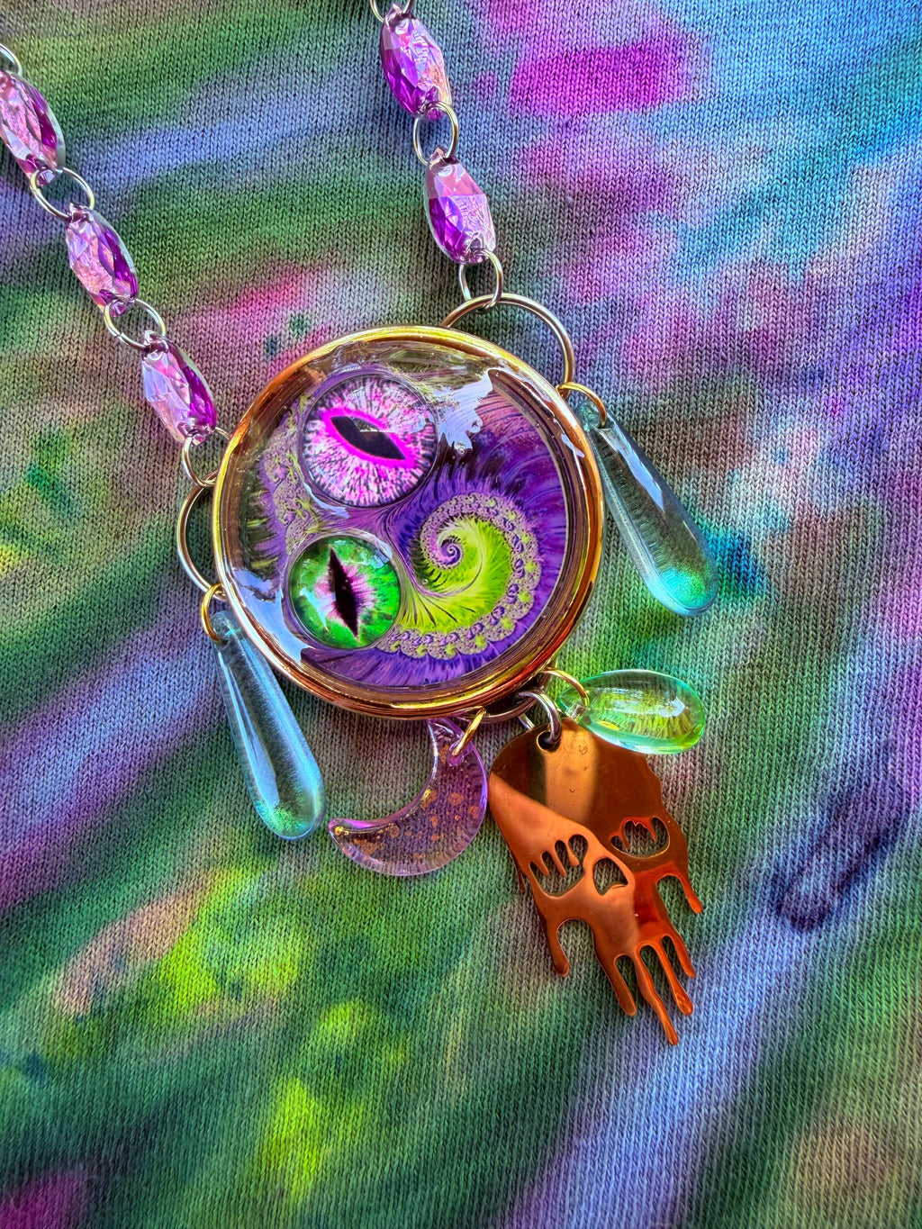 Cave of Whispers - Fairy Eye Portal Necklace