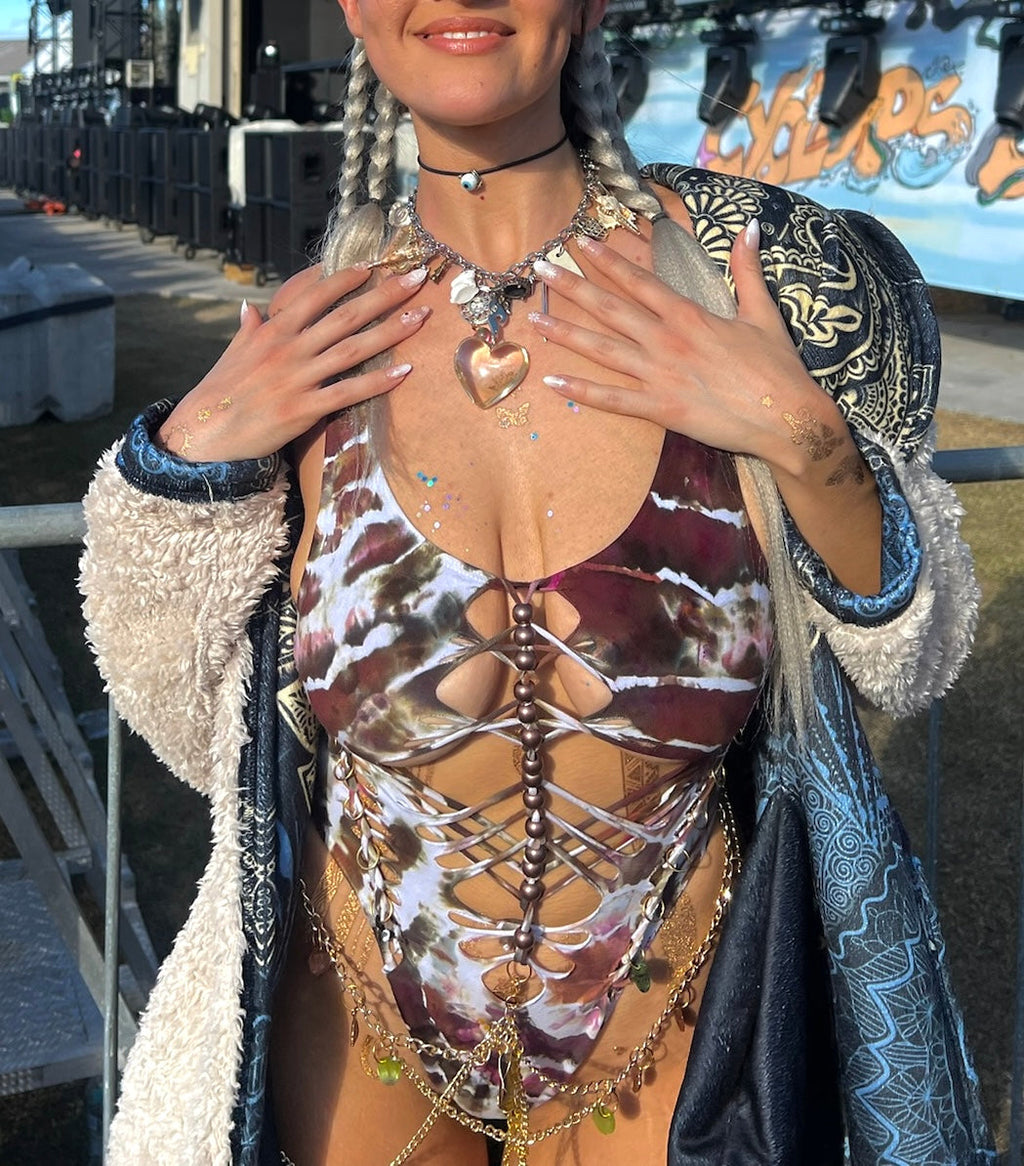 Shiitake Mushroom Geode Bodysuit (ᴍᴀᴅᴇ ᴛᴏ ᴏʀᴅᴇʀ)