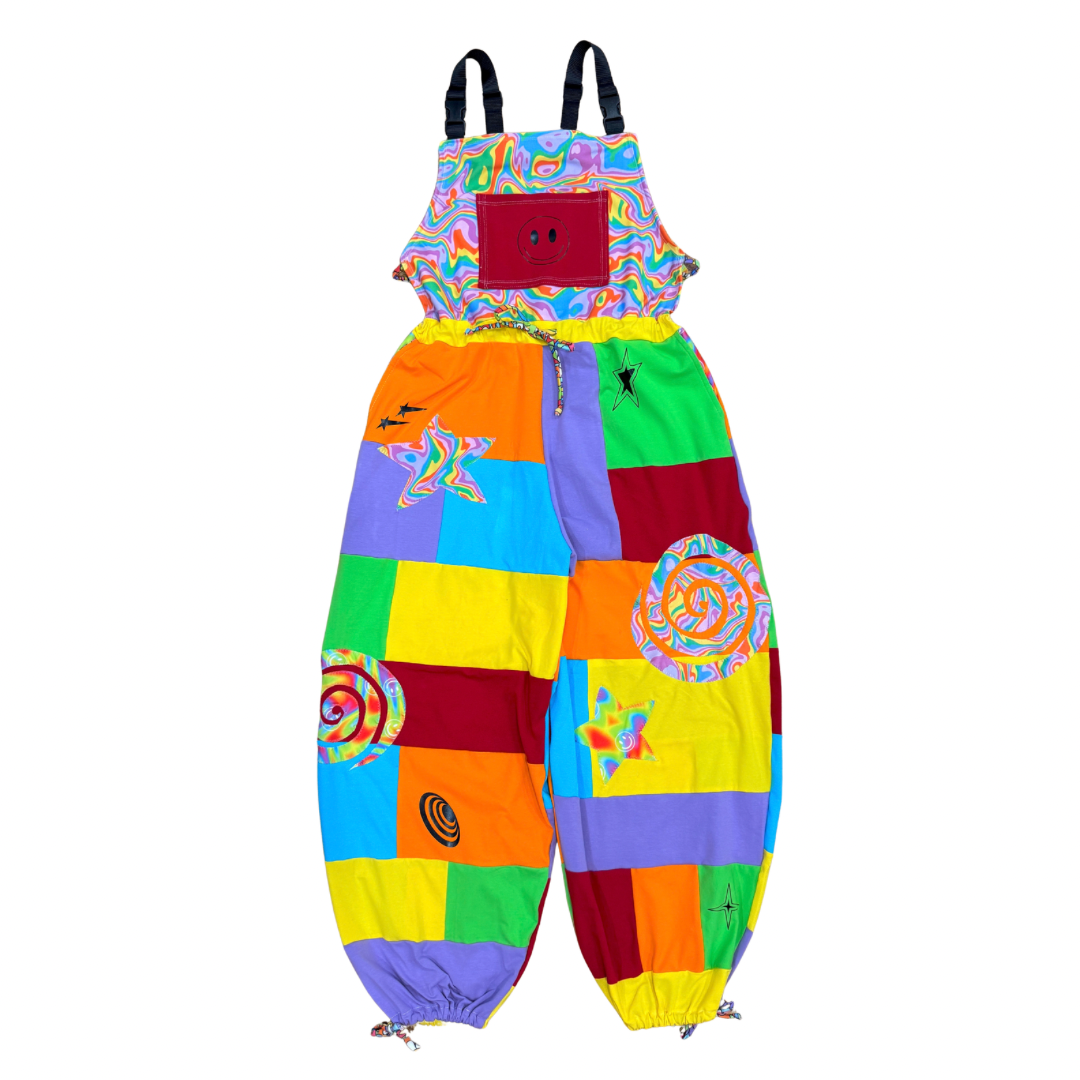 OOAK Patchwork Overalls - XL
