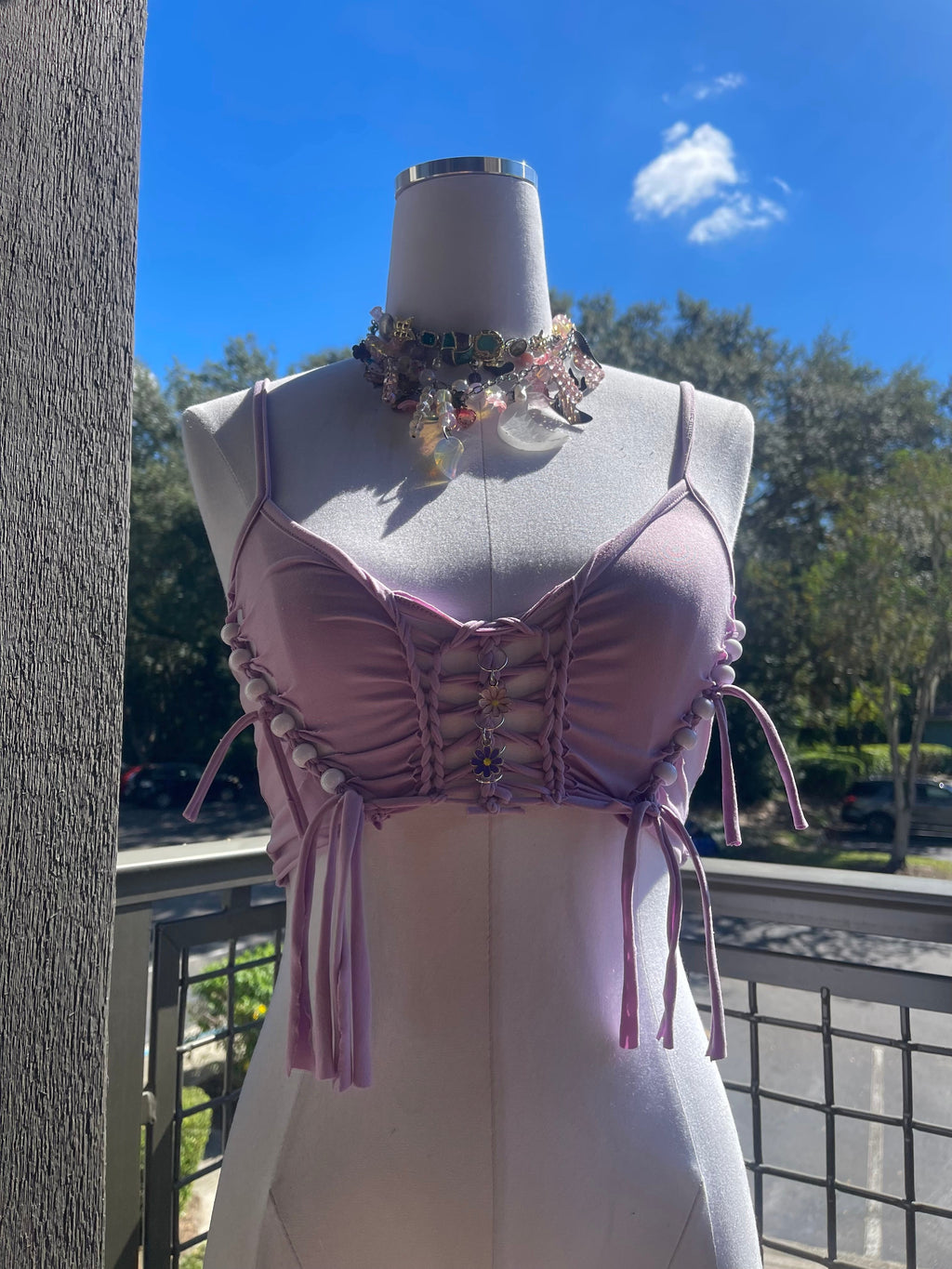 Moonlit Petals String Top (ᴍᴀᴅᴇ ᴛᴏ ᴏʀᴅᴇʀ)