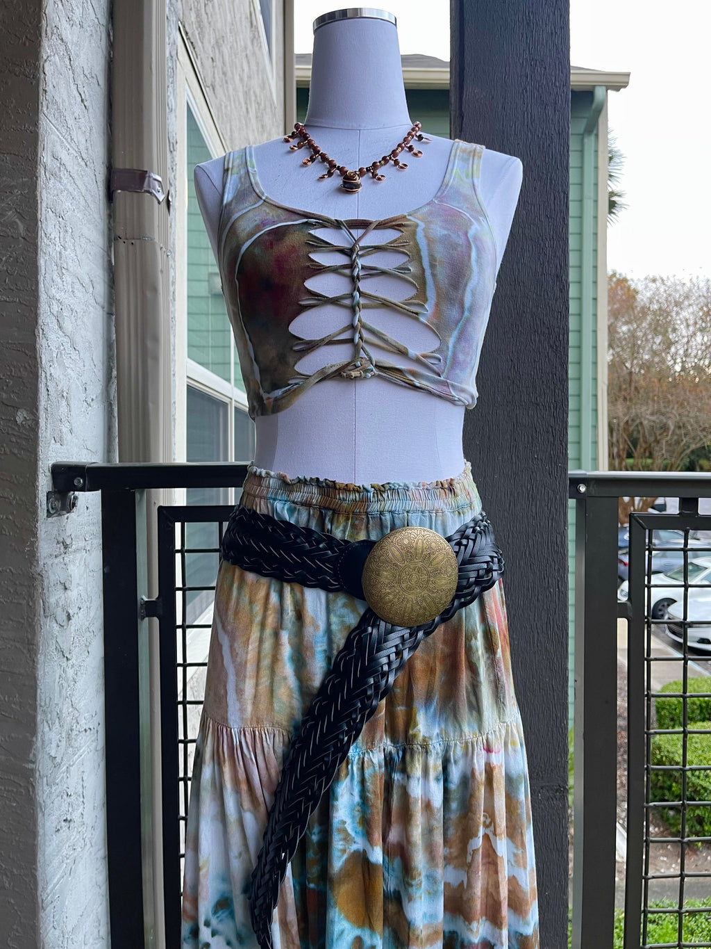 Ocean Floor Mirage Braided Tank Top (ᴍᴀᴅᴇ ᴛᴏ ᴏʀᴅᴇʀ)