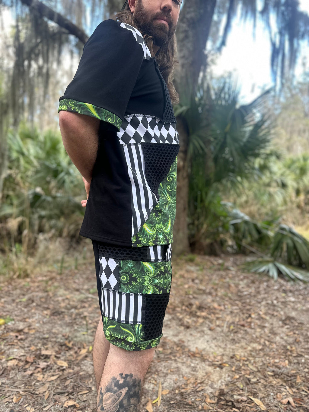 MTO Split Patchwork Tee