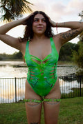 Nereids Glow Tie Dye Bodysuit (ᴍᴀᴅᴇ ᴛᴏ ᴏʀᴅᴇʀ)
