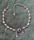 Soft Heart - Glass Crystal Third Eye Choker