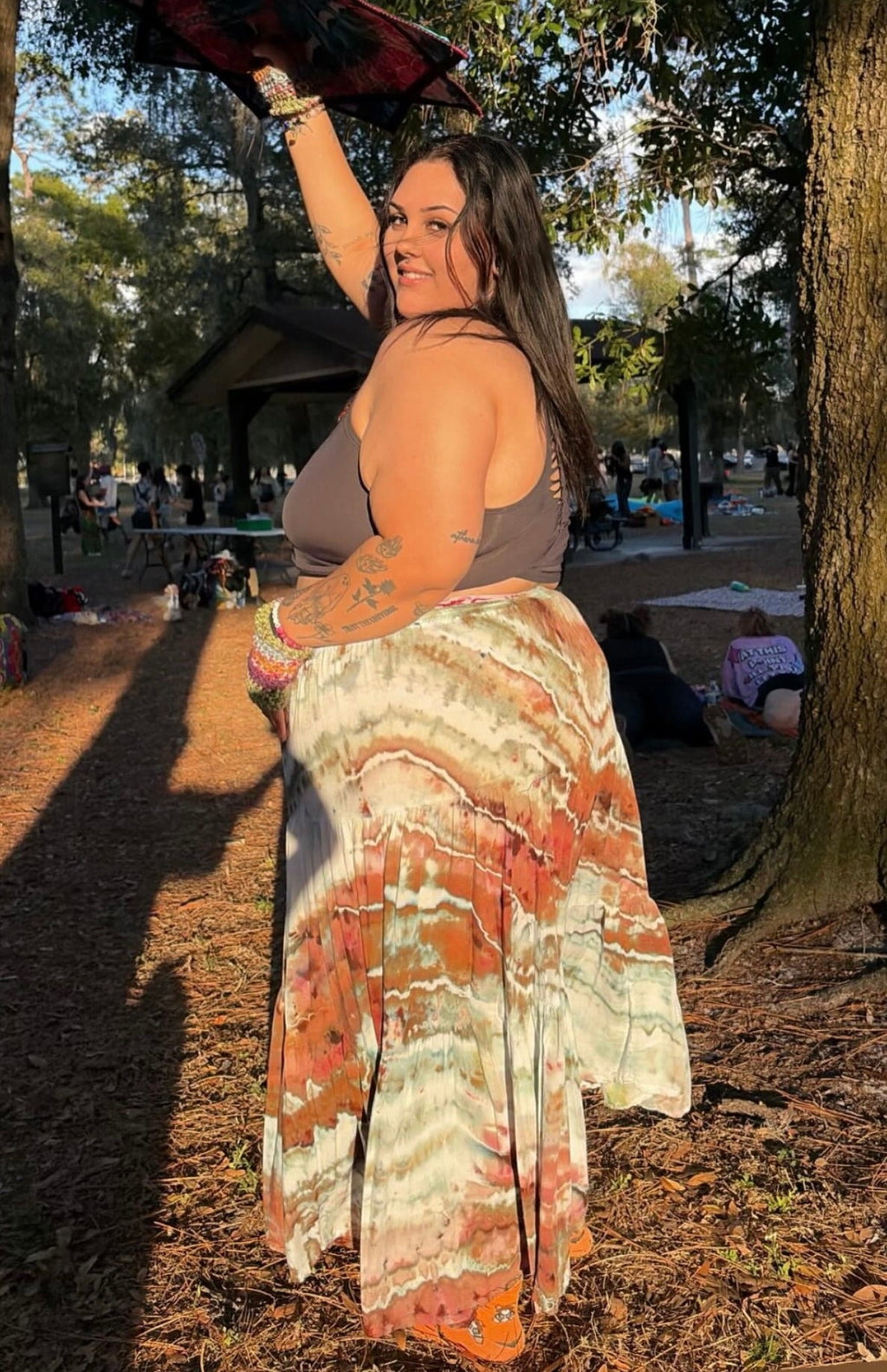 Ocean Floor Mirage Maxi Skirt Set (ᴍᴀᴅᴇ ᴛᴏ ᴏʀᴅᴇʀ)