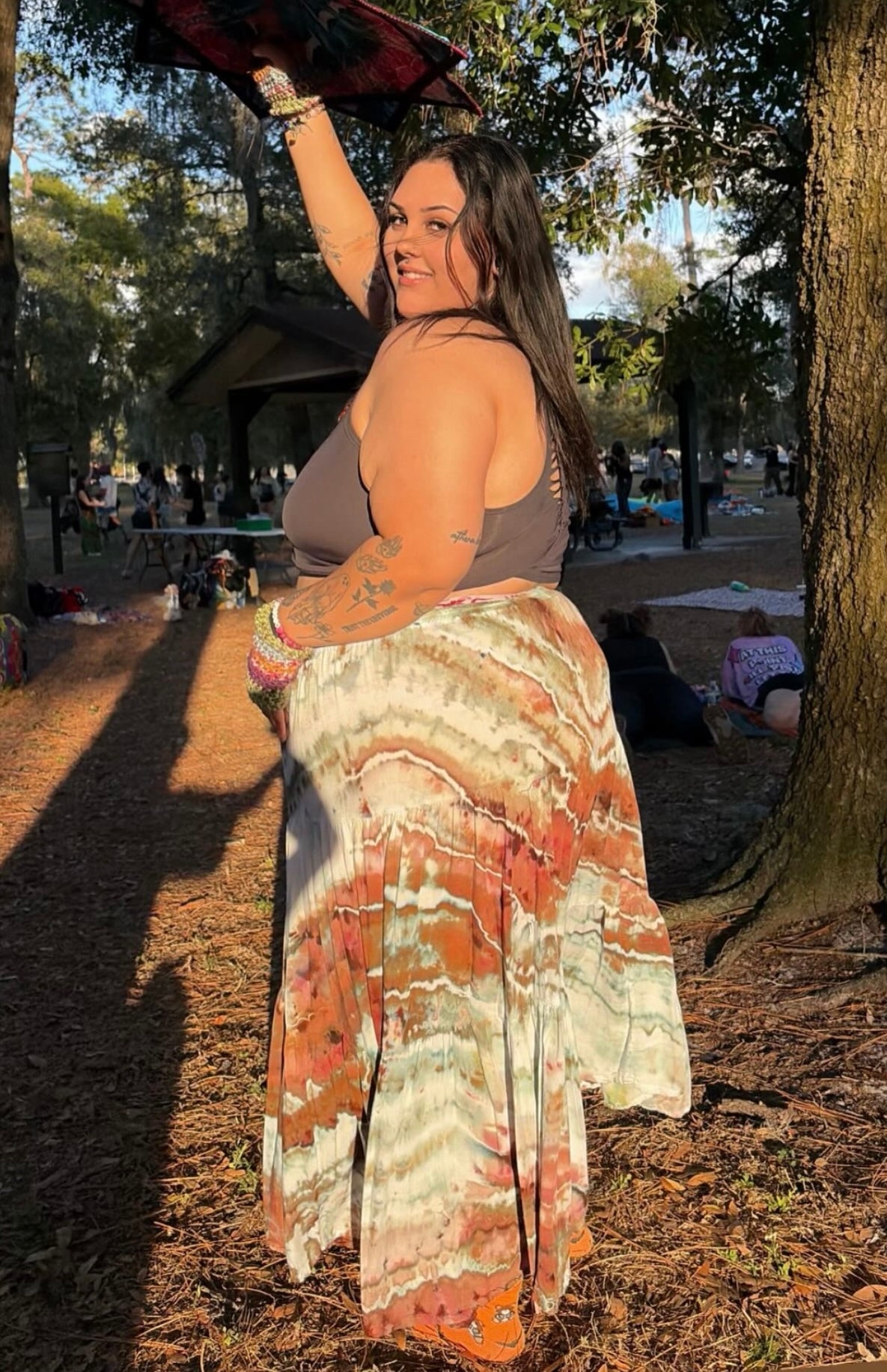 Ocean Floor Mirage Maxi Skirt Set (ᴍᴀᴅᴇ ᴛᴏ ᴏʀᴅᴇʀ)
