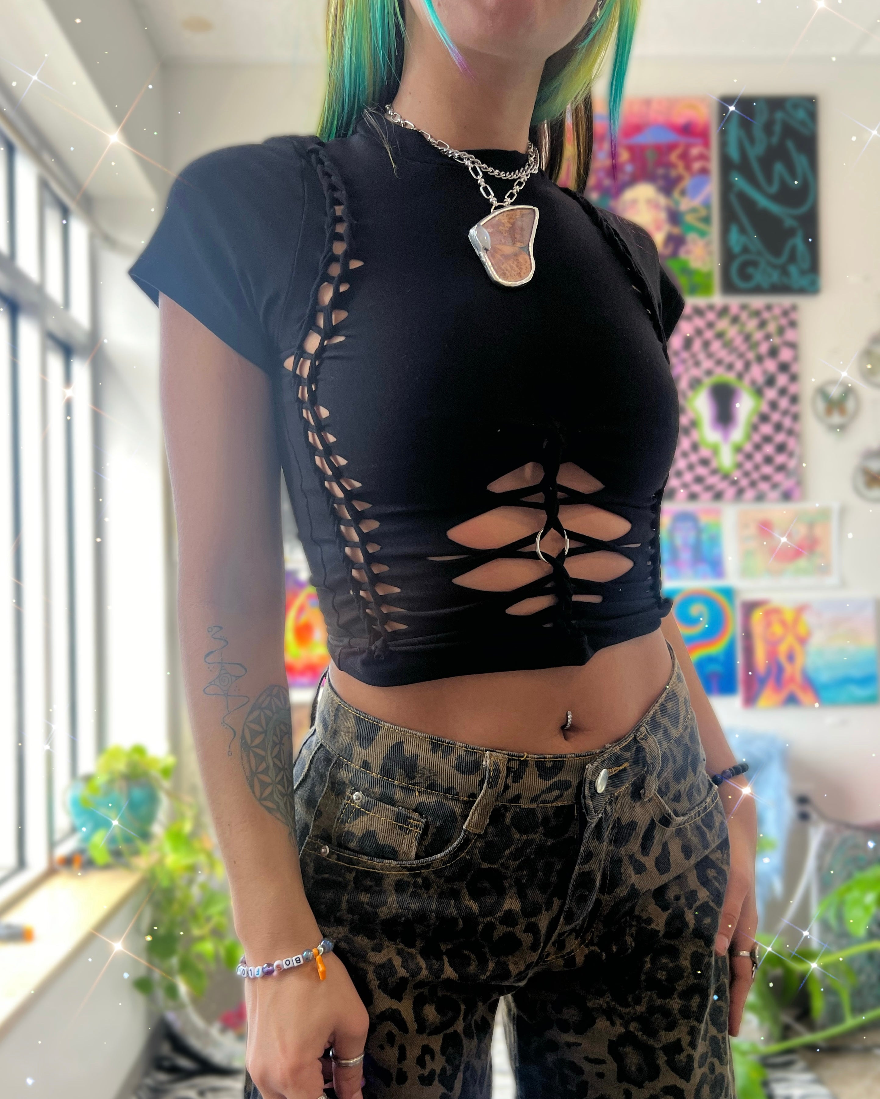 braided baby tee