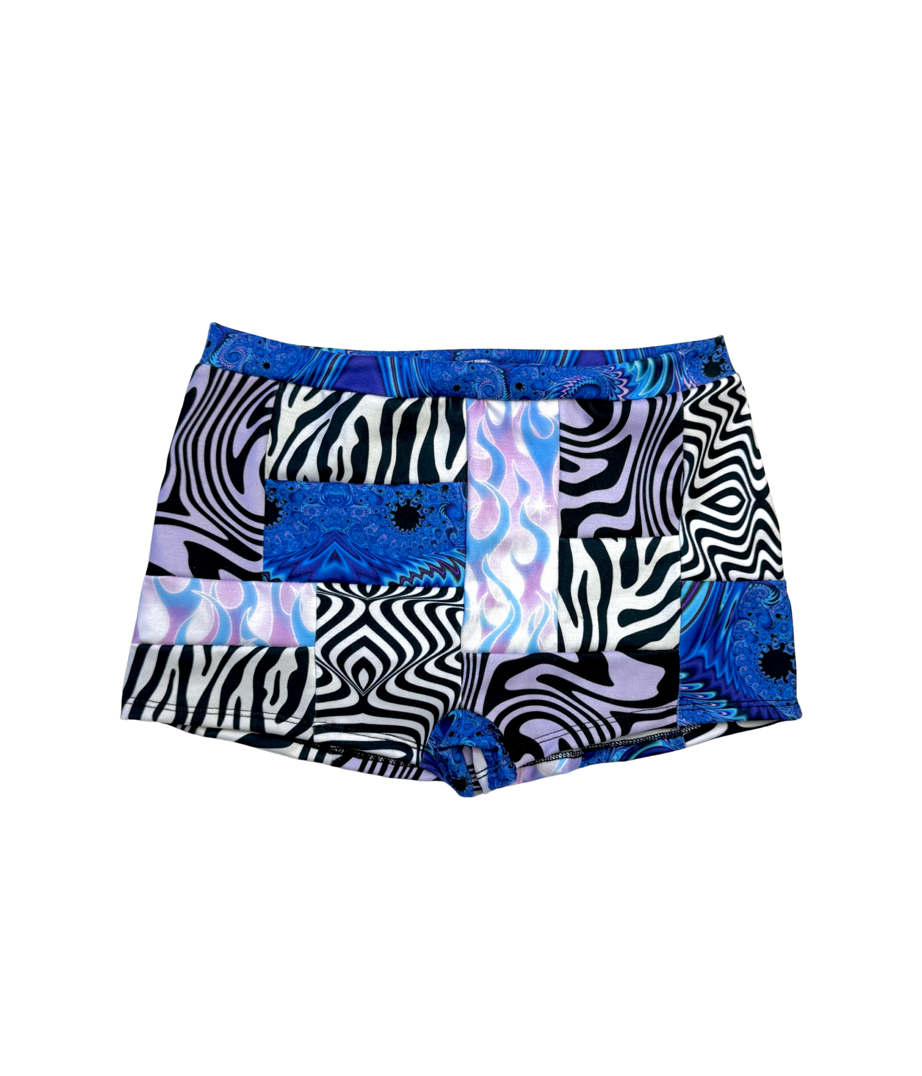 Iceflare Patchwork Mid-rise Shorties (MTO)