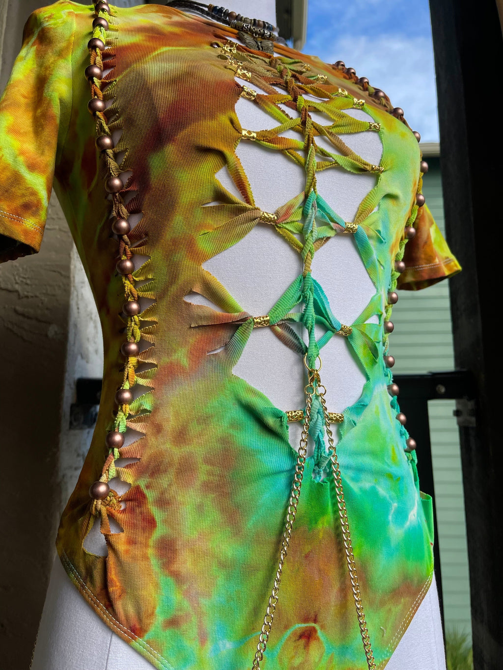 Water Temptress Tie Dye Bodysuit (ᴍᴀᴅᴇ ᴛᴏ ᴏʀᴅᴇʀ)