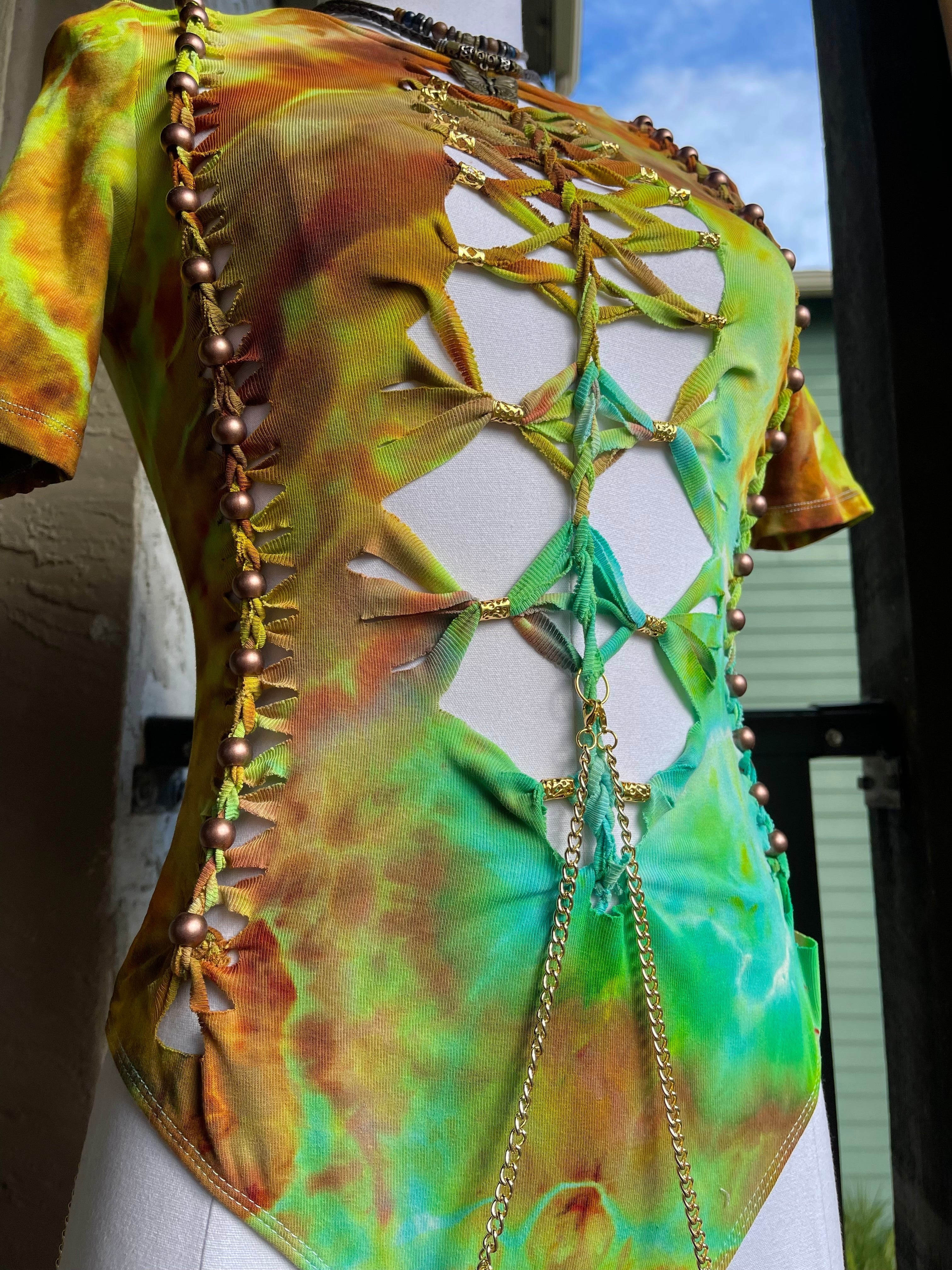 Water Temptress Tie Dye Bodysuit (ᴍᴀᴅᴇ ᴛᴏ ᴏʀᴅᴇʀ)