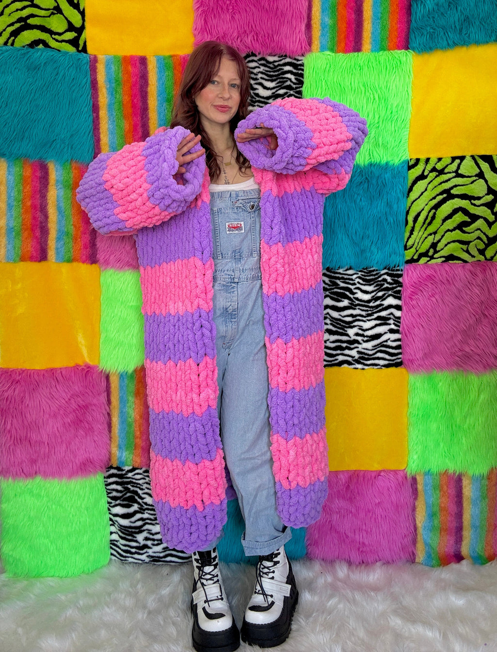COZEE - Pink/Purple Long Jacket (RTS - Size L)