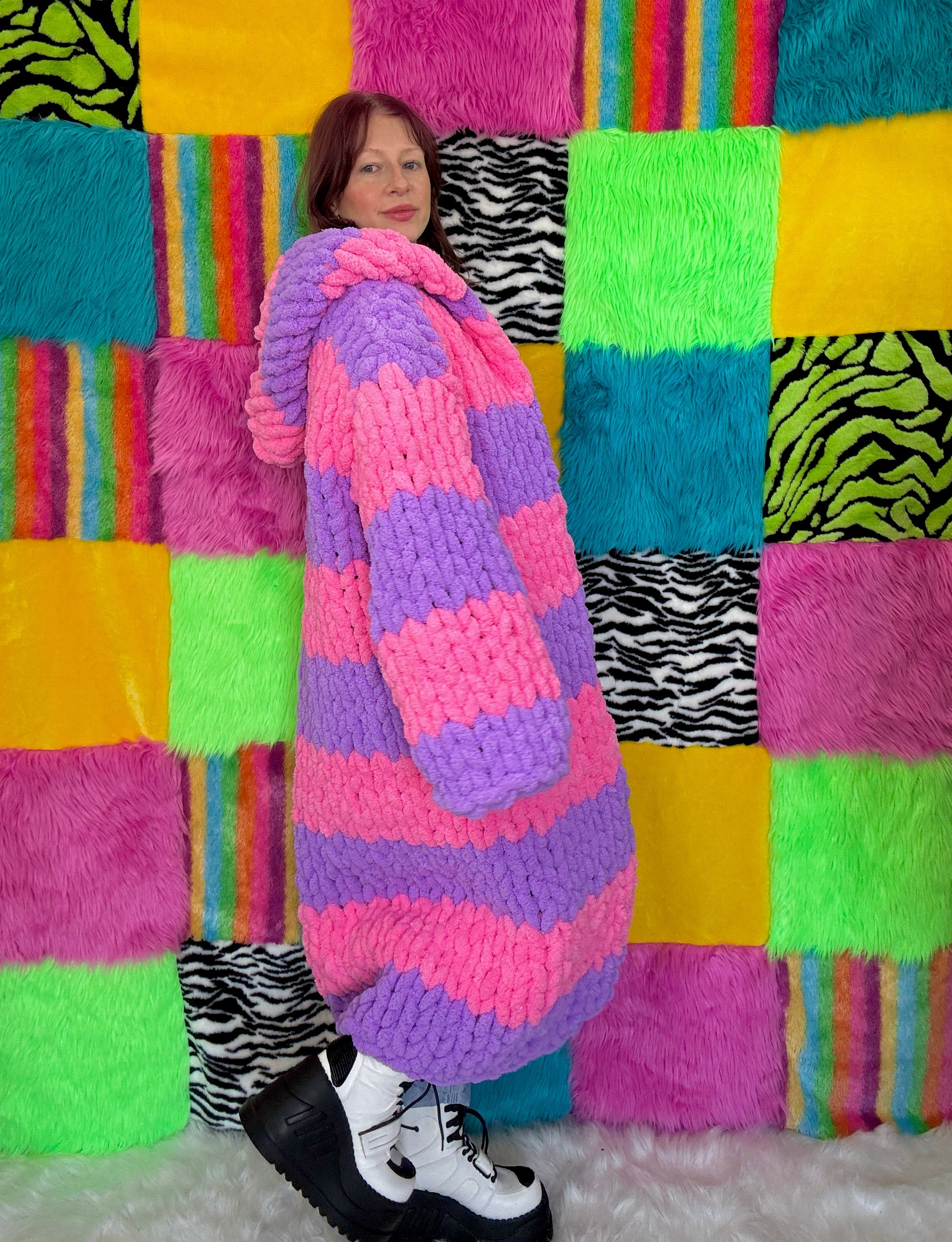 COZEE - Pink/Purple Long Jacket (RTS - Size L)