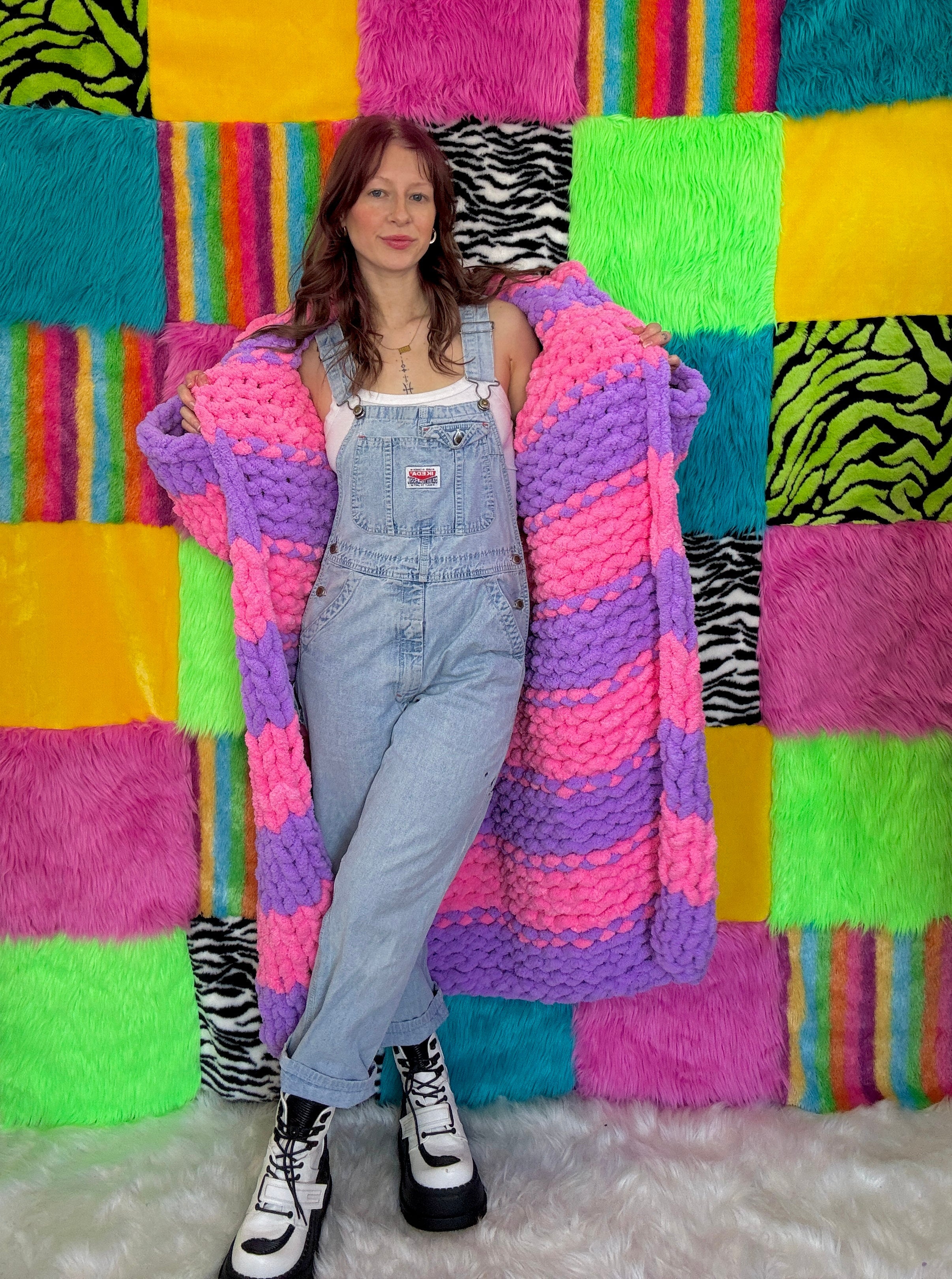 COZEE - Pink/Purple Long Jacket (RTS - Size L)