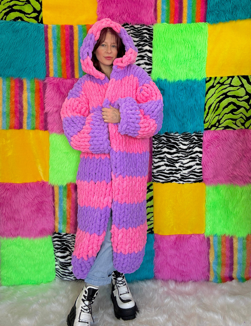 COZEE - Pink/Purple Long Jacket (RTS - Size L)