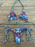 Patchwork Bikini Set (Cotton/Jersey/Spandex)