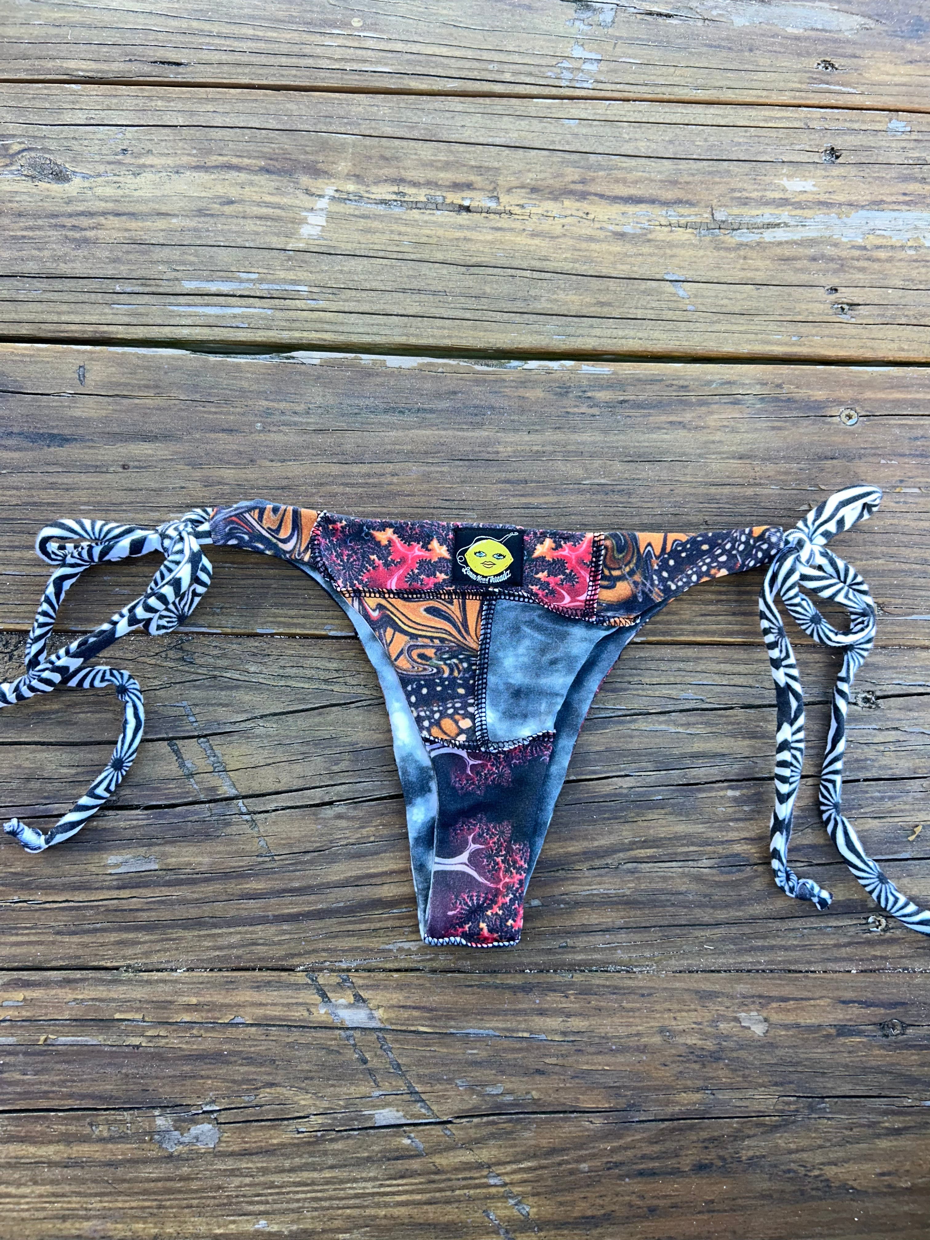 Patchwork Bikini Set (Cotton/Jersey/Spandex)