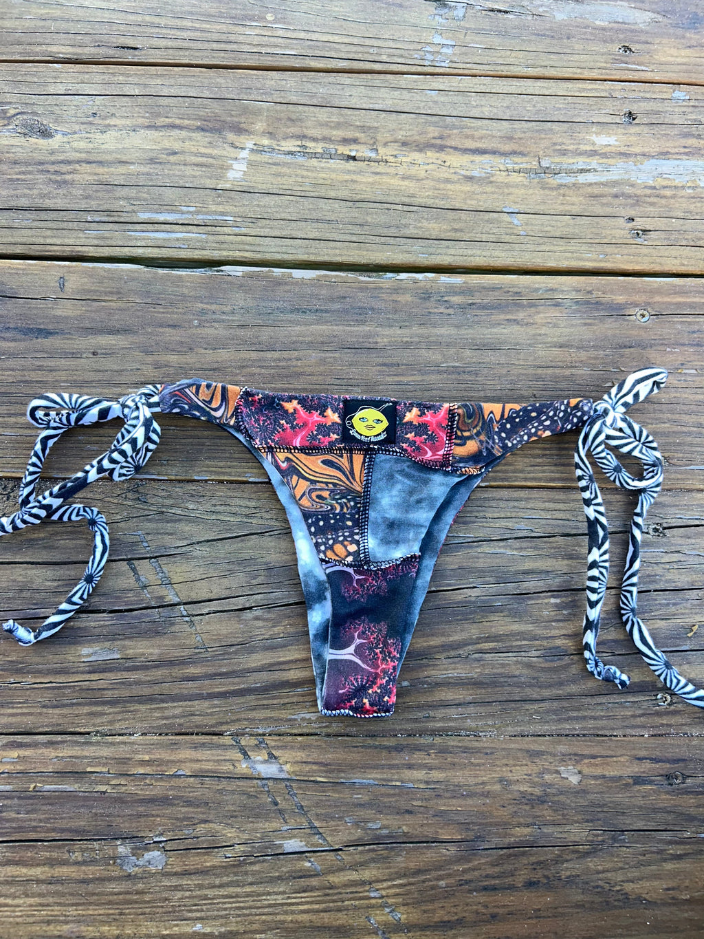 Patchwork Bikini Set (Cotton/Jersey/Spandex)