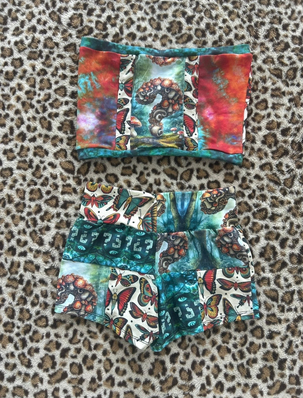 Patchwork Yoga Shorts