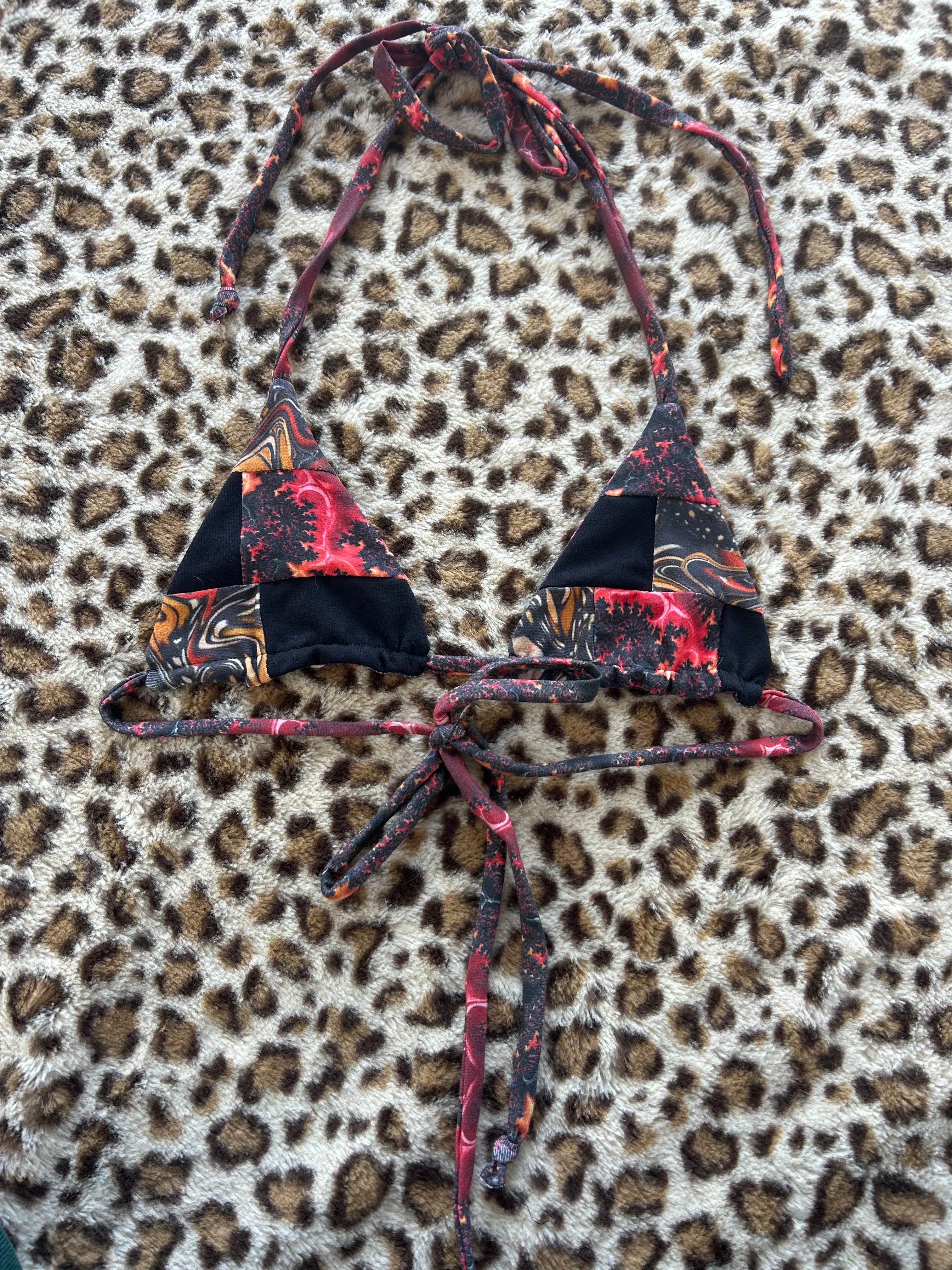 Patchwork Bikini Top