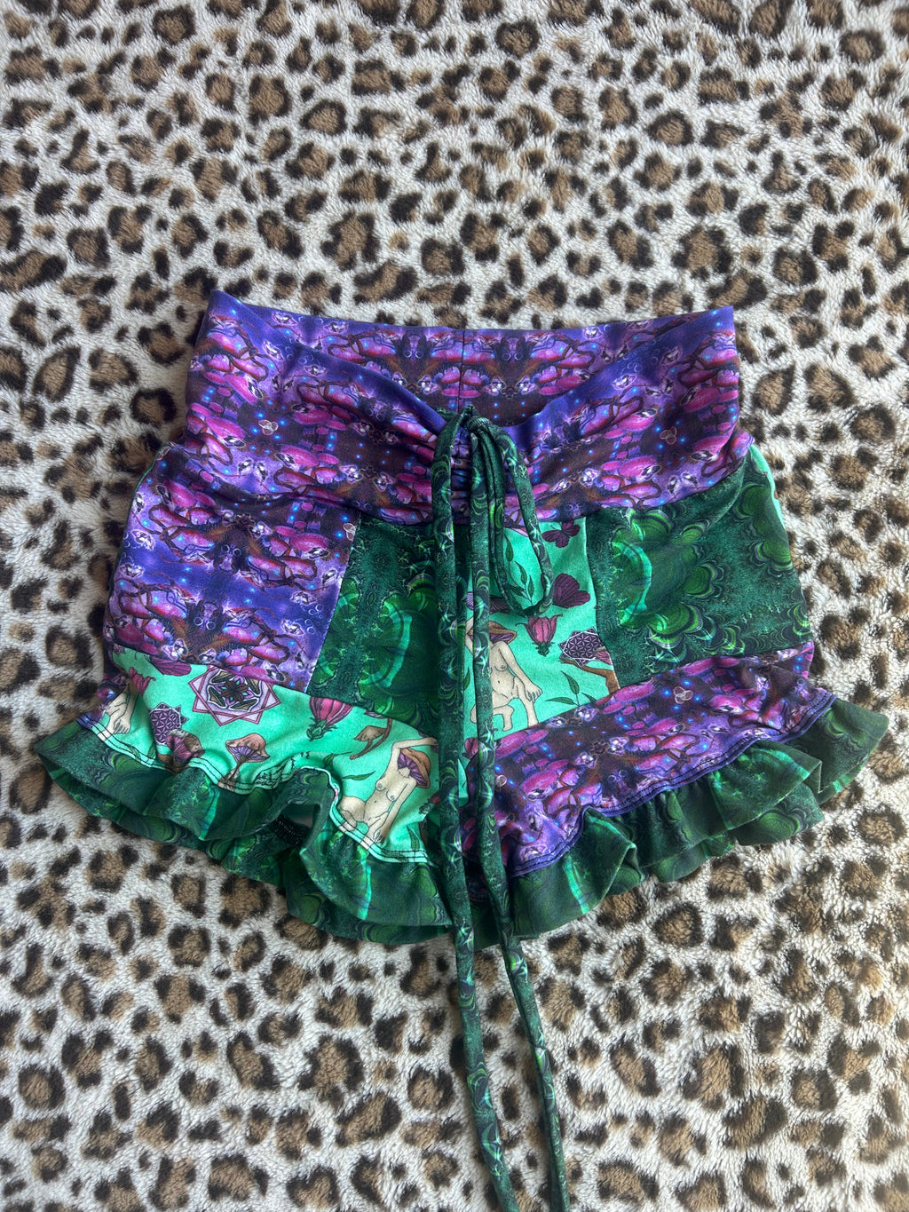 Patchwork Ruffle Shorties