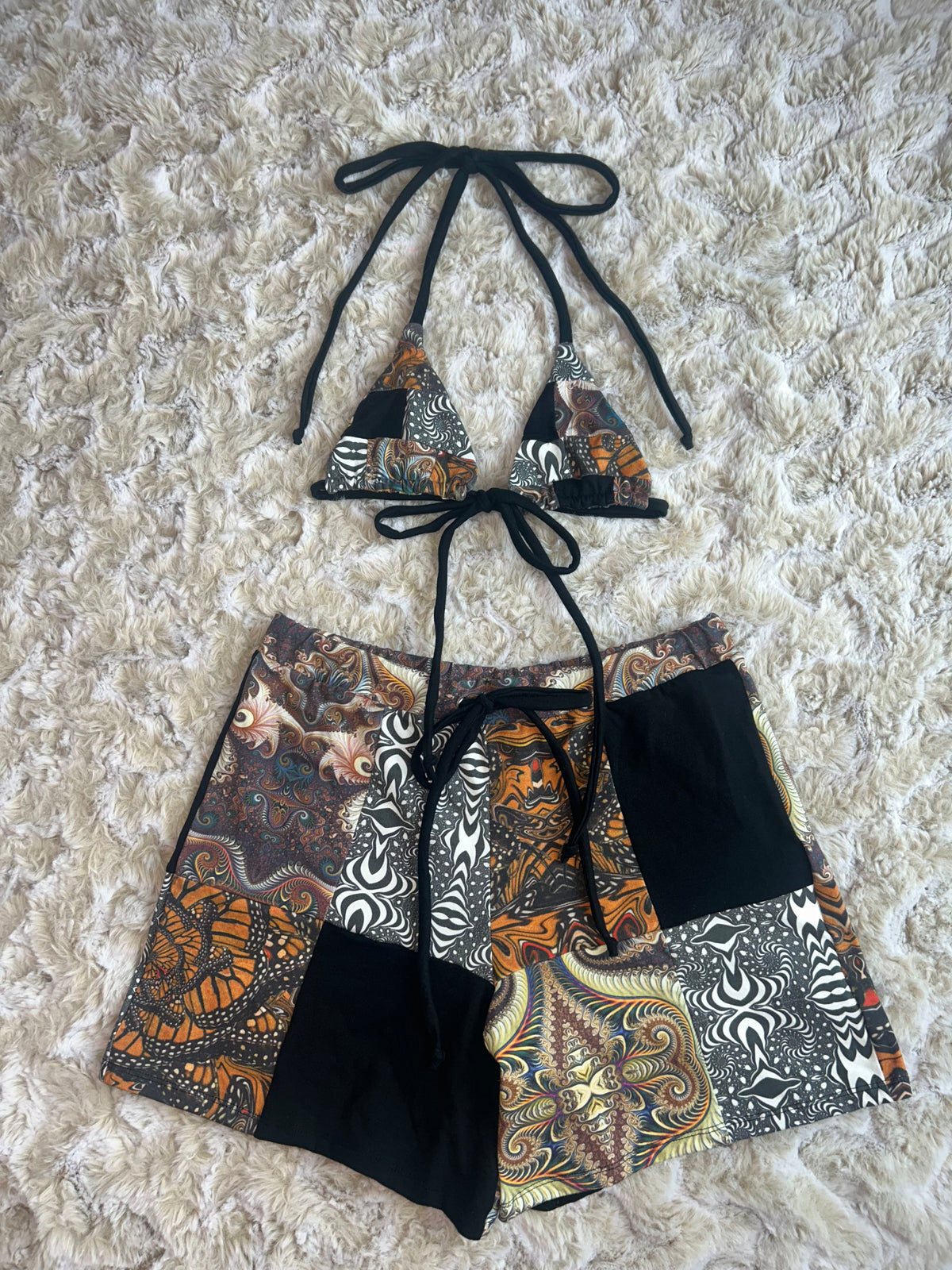 Patchwork Lounge Shorts