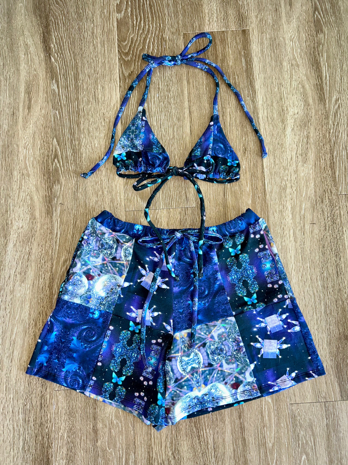 Patchwork Bikini Top (A-C cup)