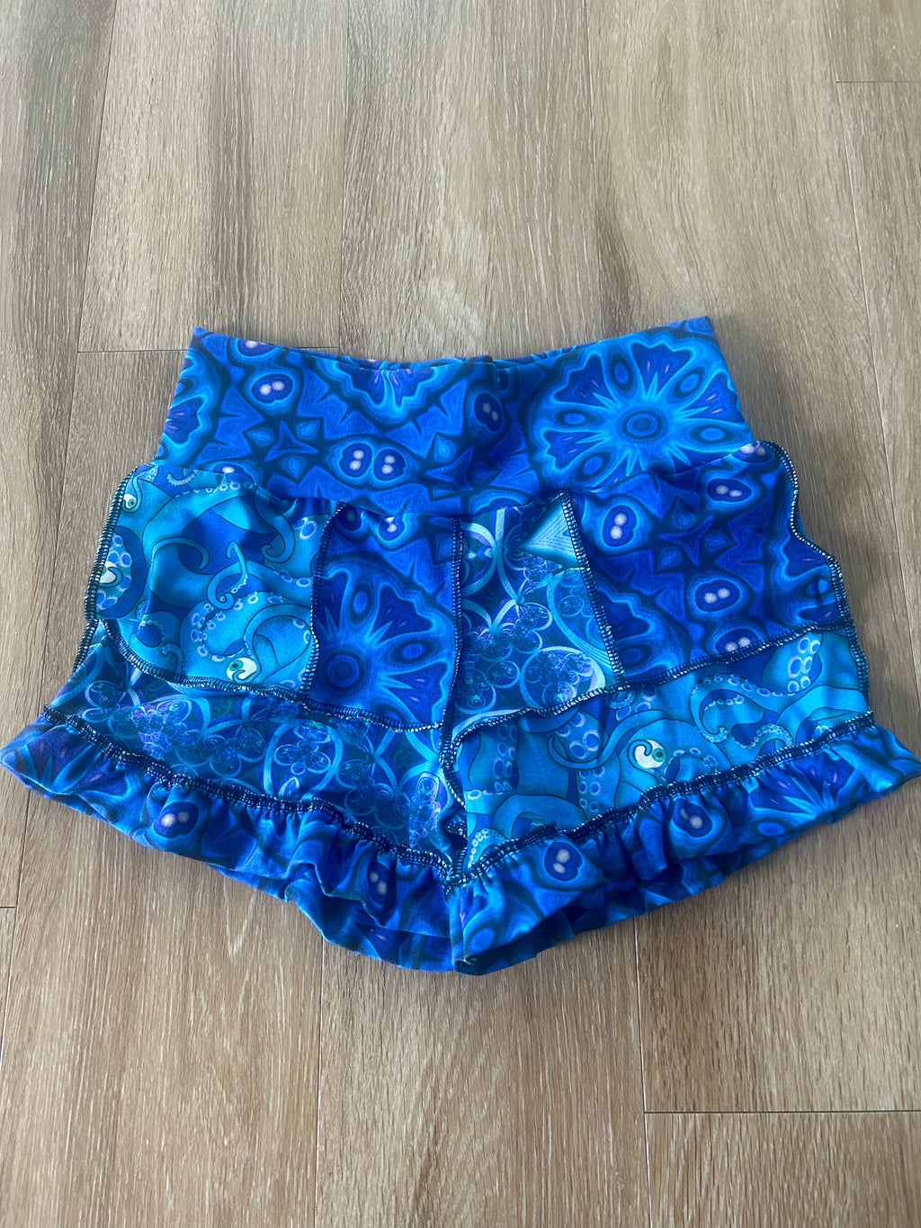 Patchwork Ruffle Shorties (M)