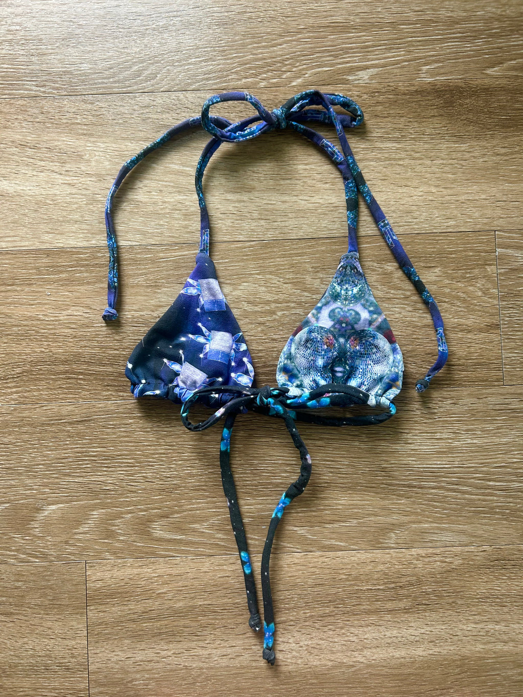 Patchwork Bikini Top (A-C cup)
