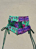 Patchwork Cinched Shorts  (M)