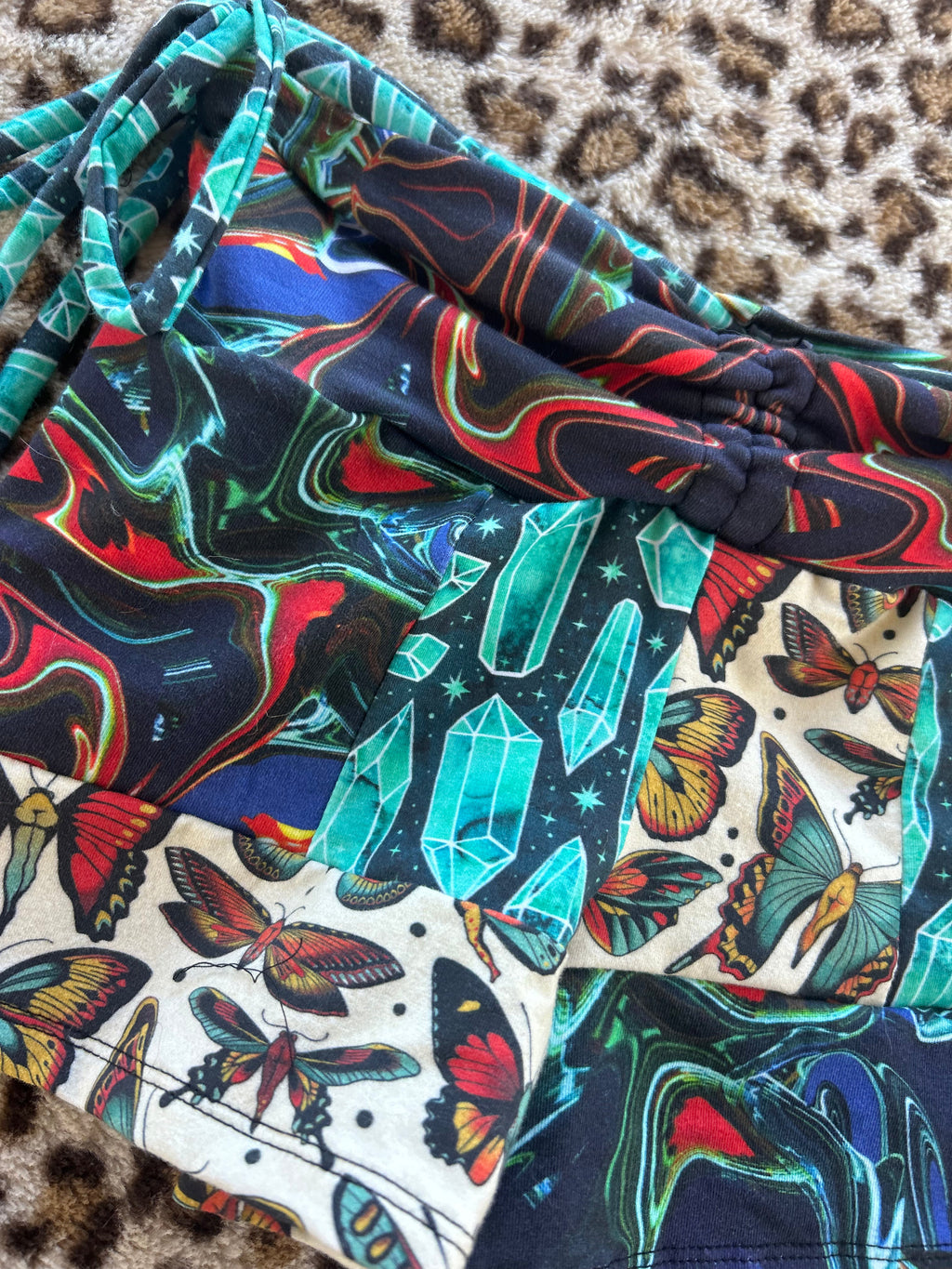 Patchwork Yoga Shorts (XS-S)