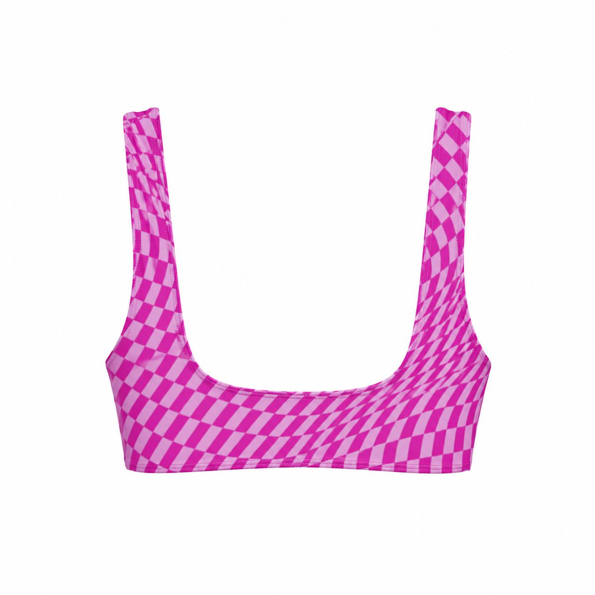 Tiger Balm Pink  Women's Ring Front Bralette Top