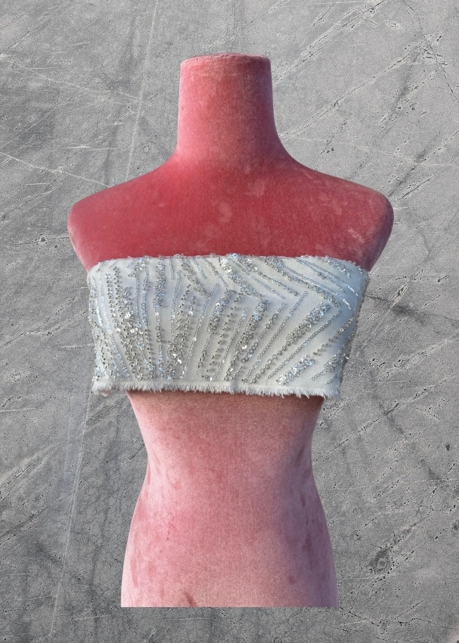 CUP A/B OOAK DENIM BANDEAU