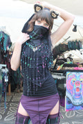 Tie Dyed Fringe Skirt [WSO-311B]