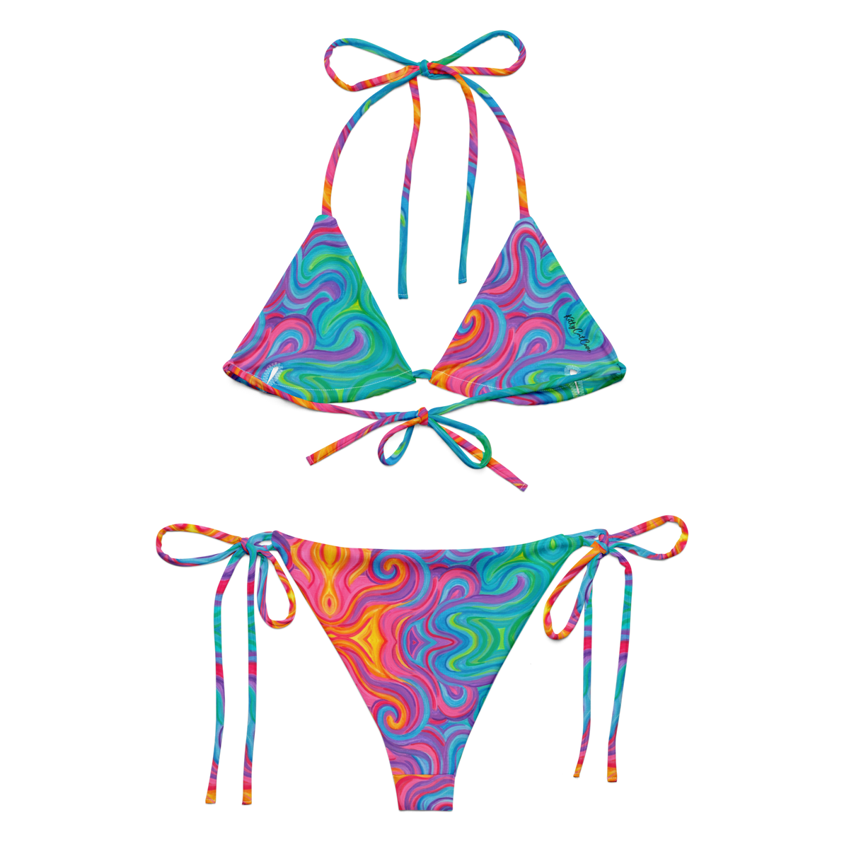 (READY TO SHIP) "Elemental" String Bikini Set- Size: Large