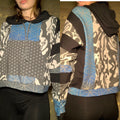 MTO Cropped Patchwork Hoodie