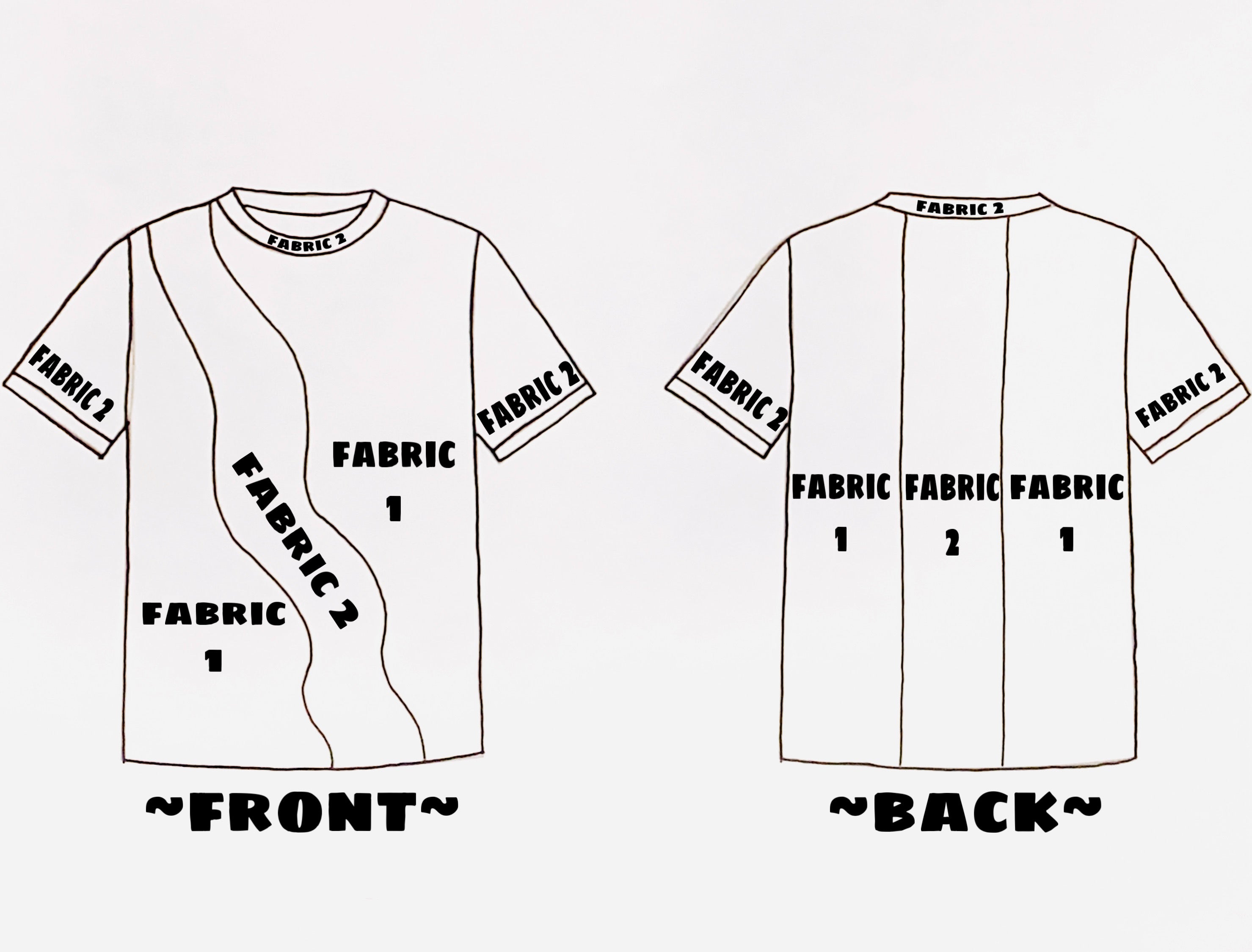 2 pattern stay wavy tee