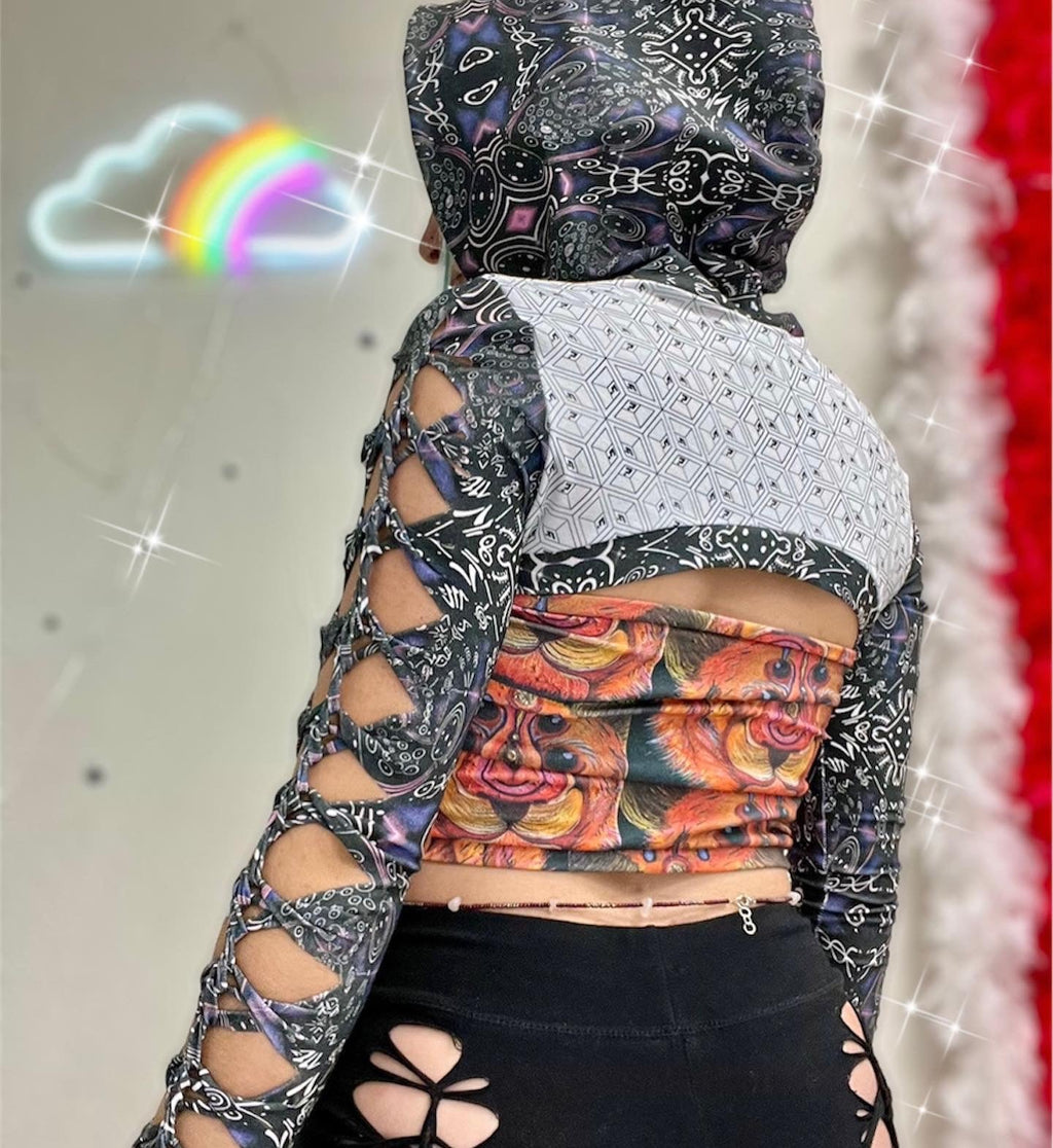 braided shrug