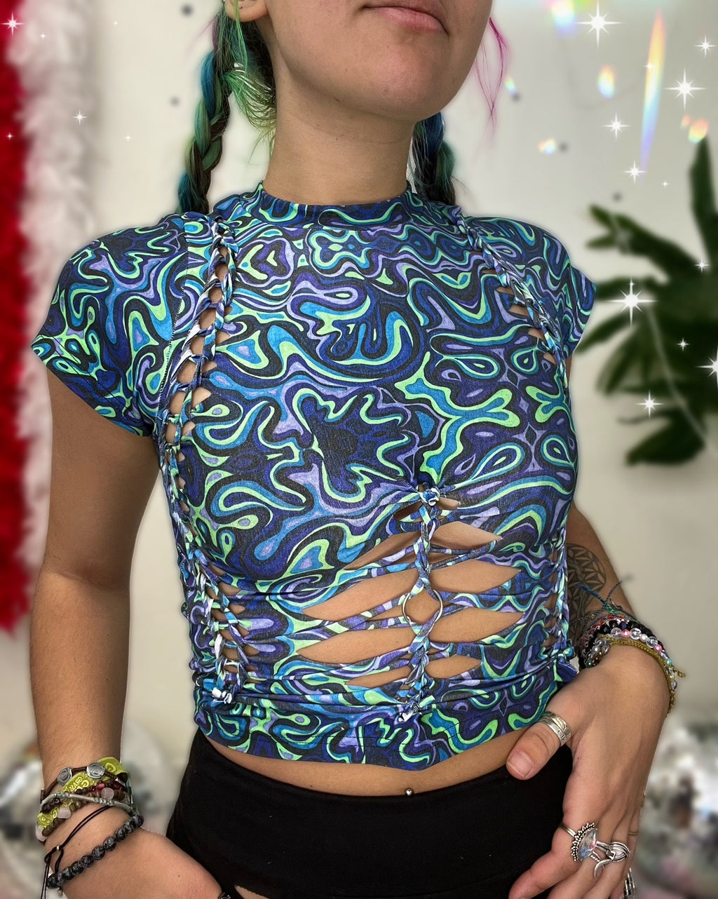 braided baby tee