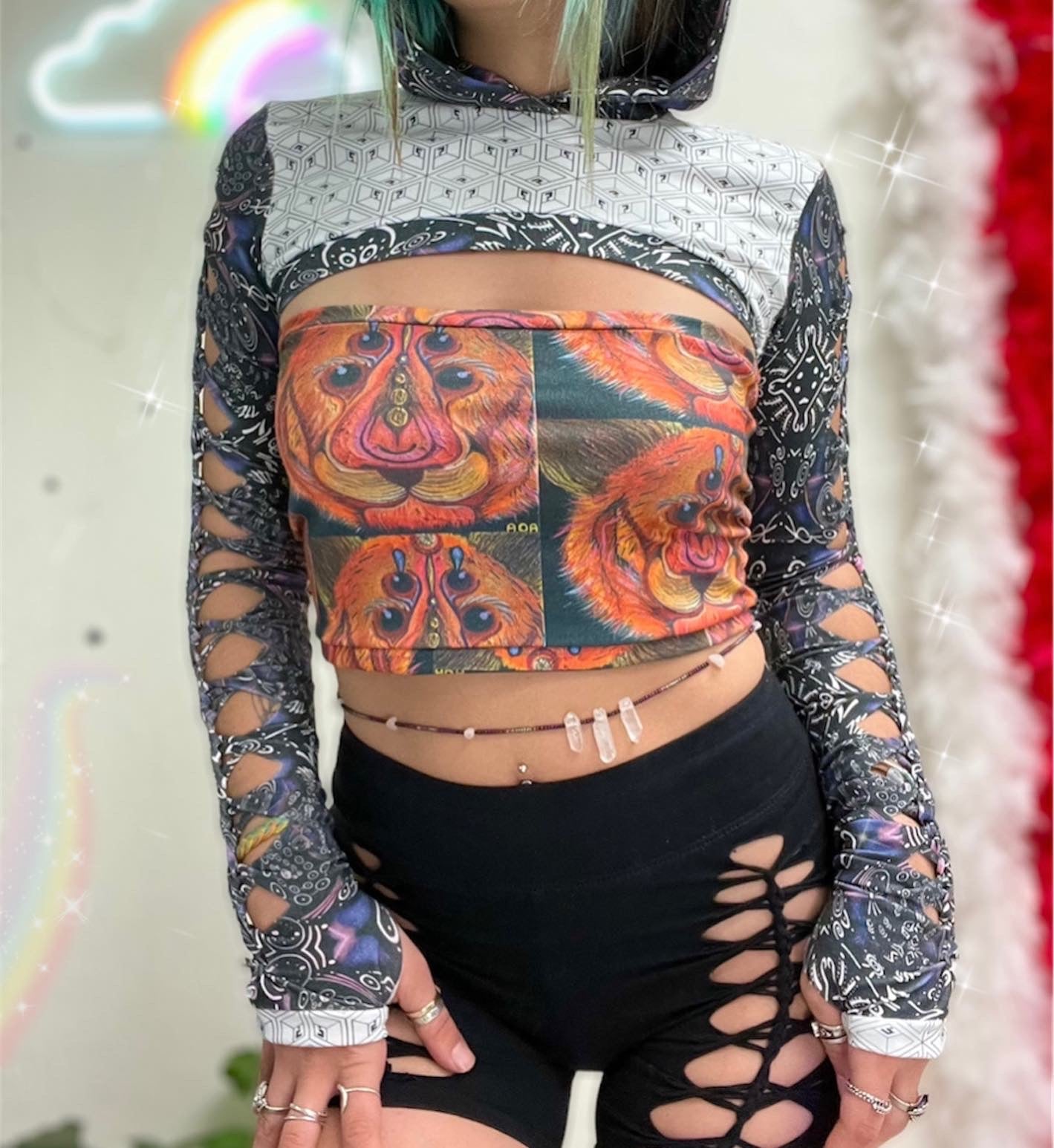 braided shrug