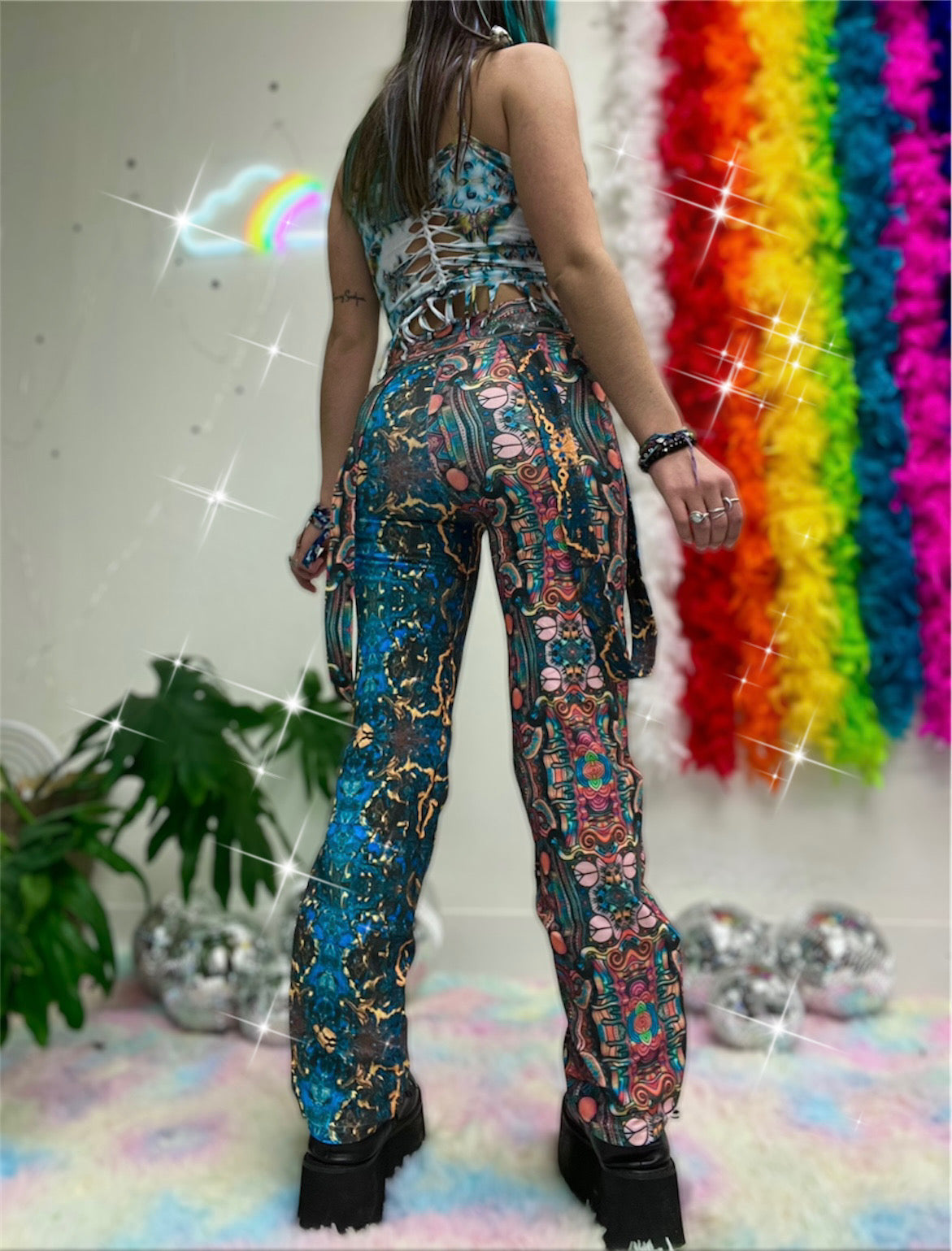 strappy pants