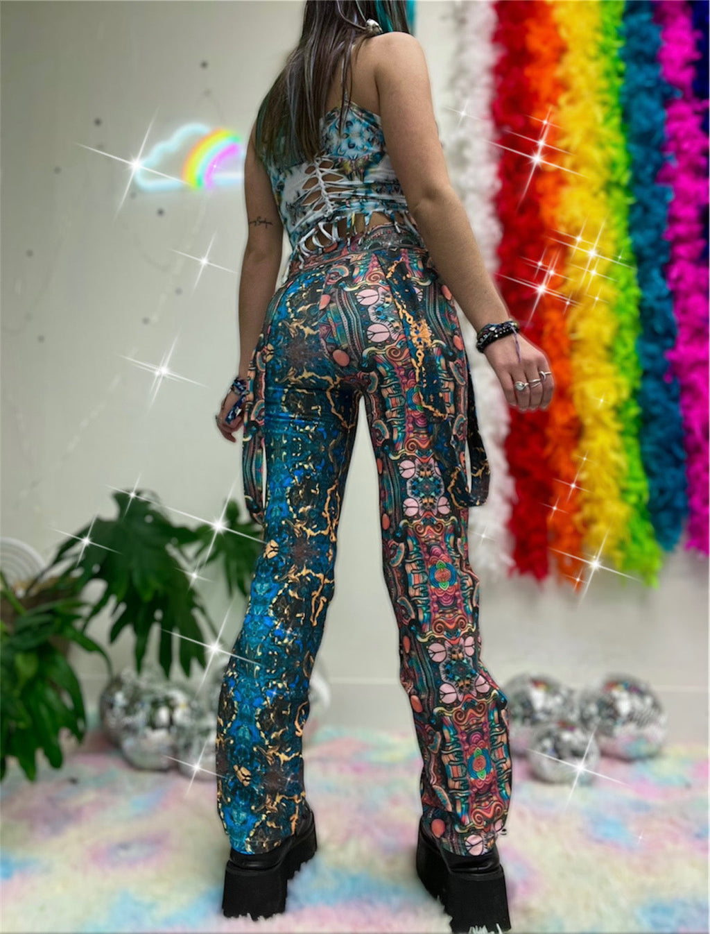 strappy pants