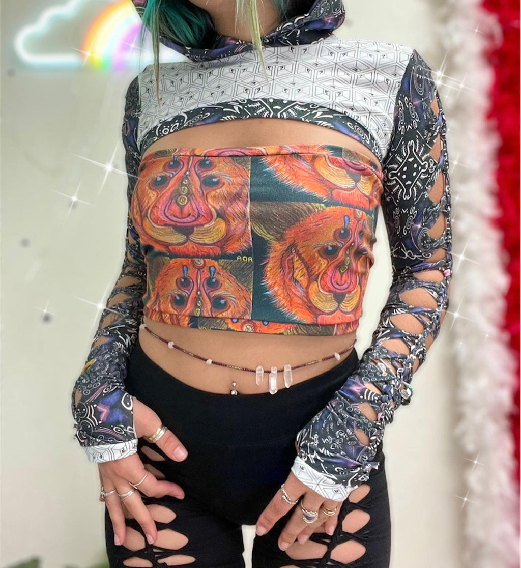 braided shrug