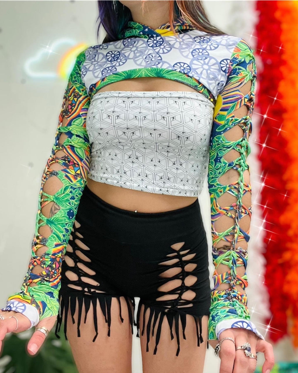 braided shrug