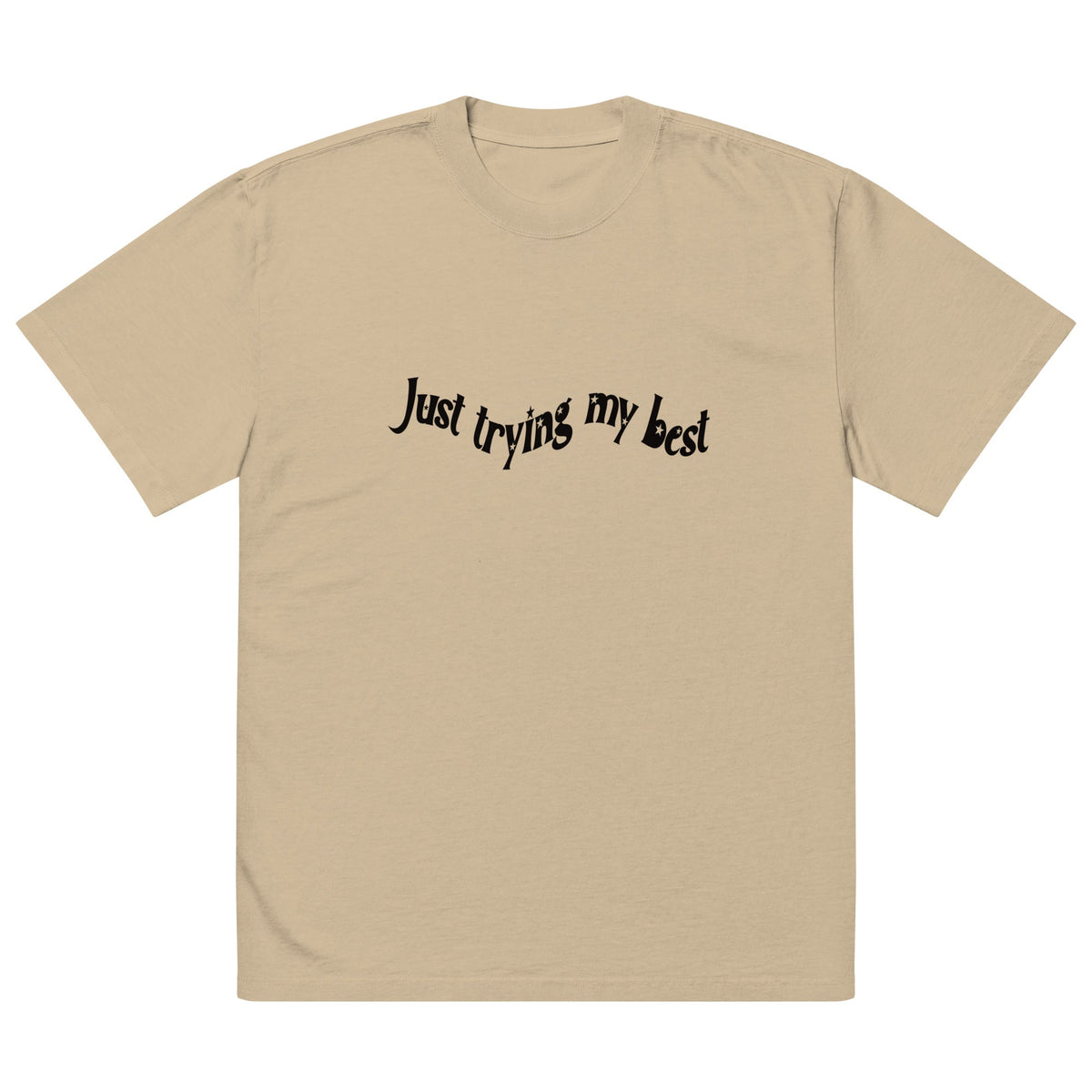 JOI - Just Trying My Best - oversized faded tee
