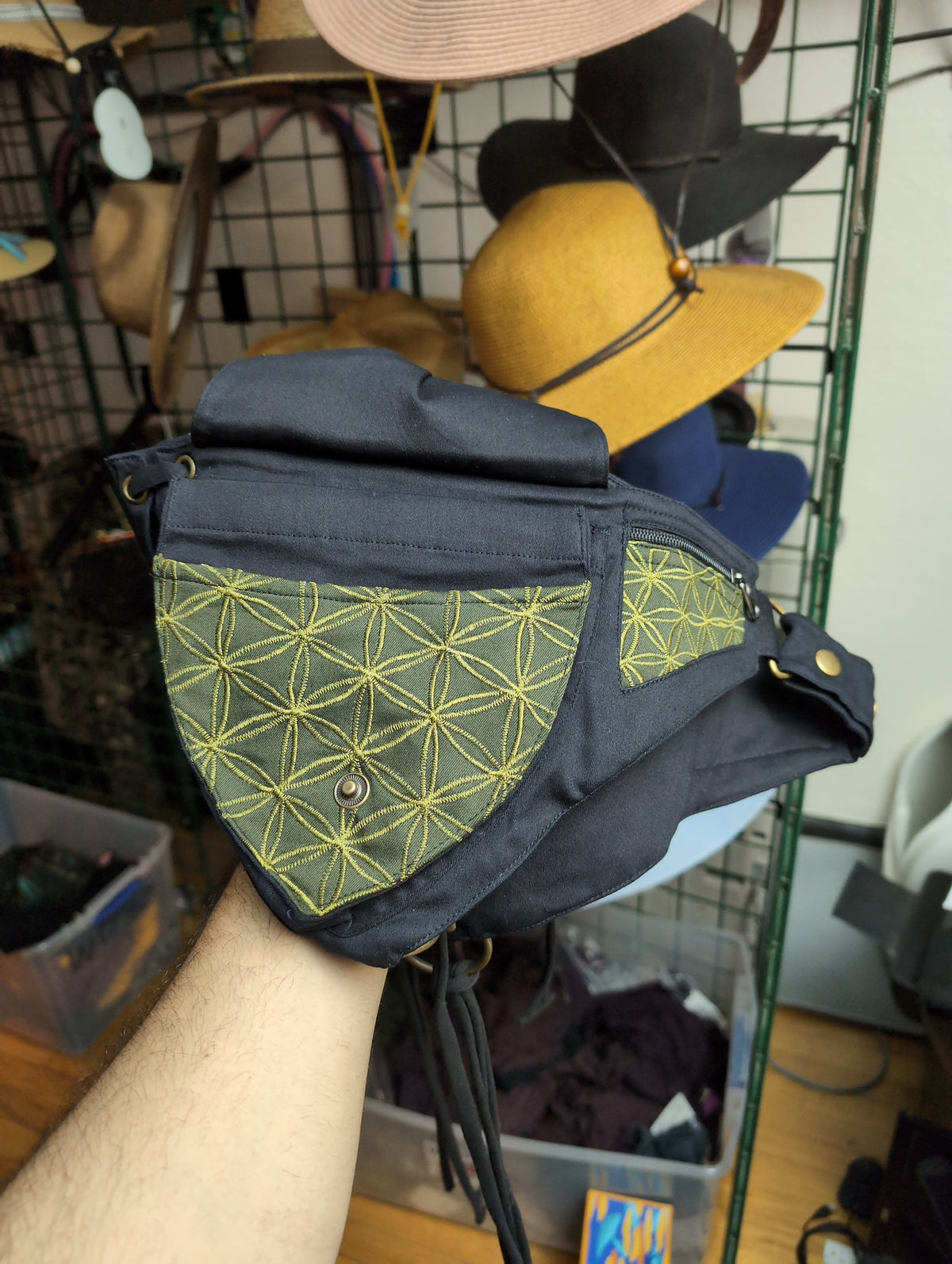 Belt: Double Pocket Flower of Life [ABO-507]