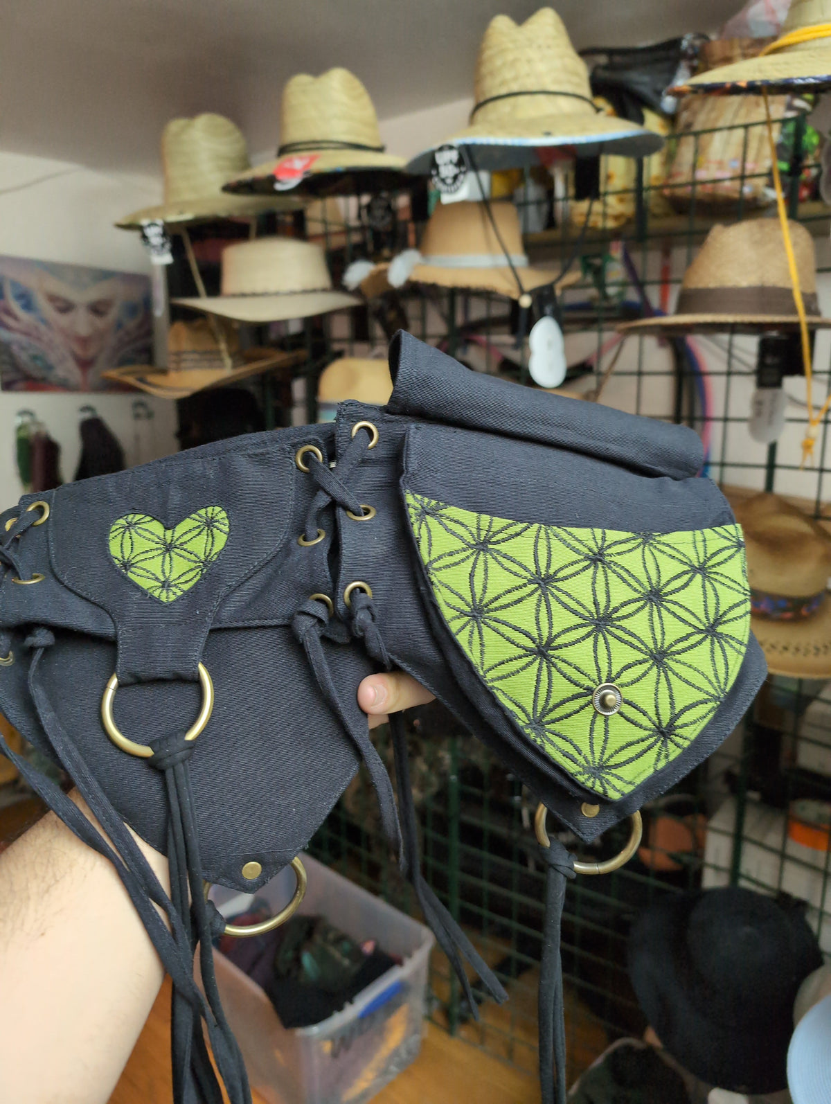 Belt: Double Pocket Flower of Life [ABO-507]