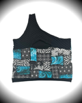 Blue Ice (XL) Patchwork Tank Top