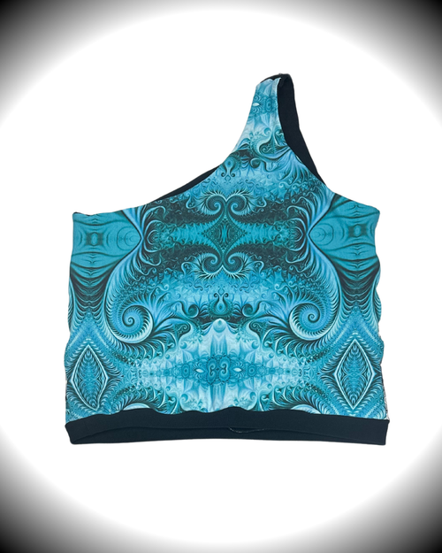 Blue Ice (XL) Patchwork Tank Top